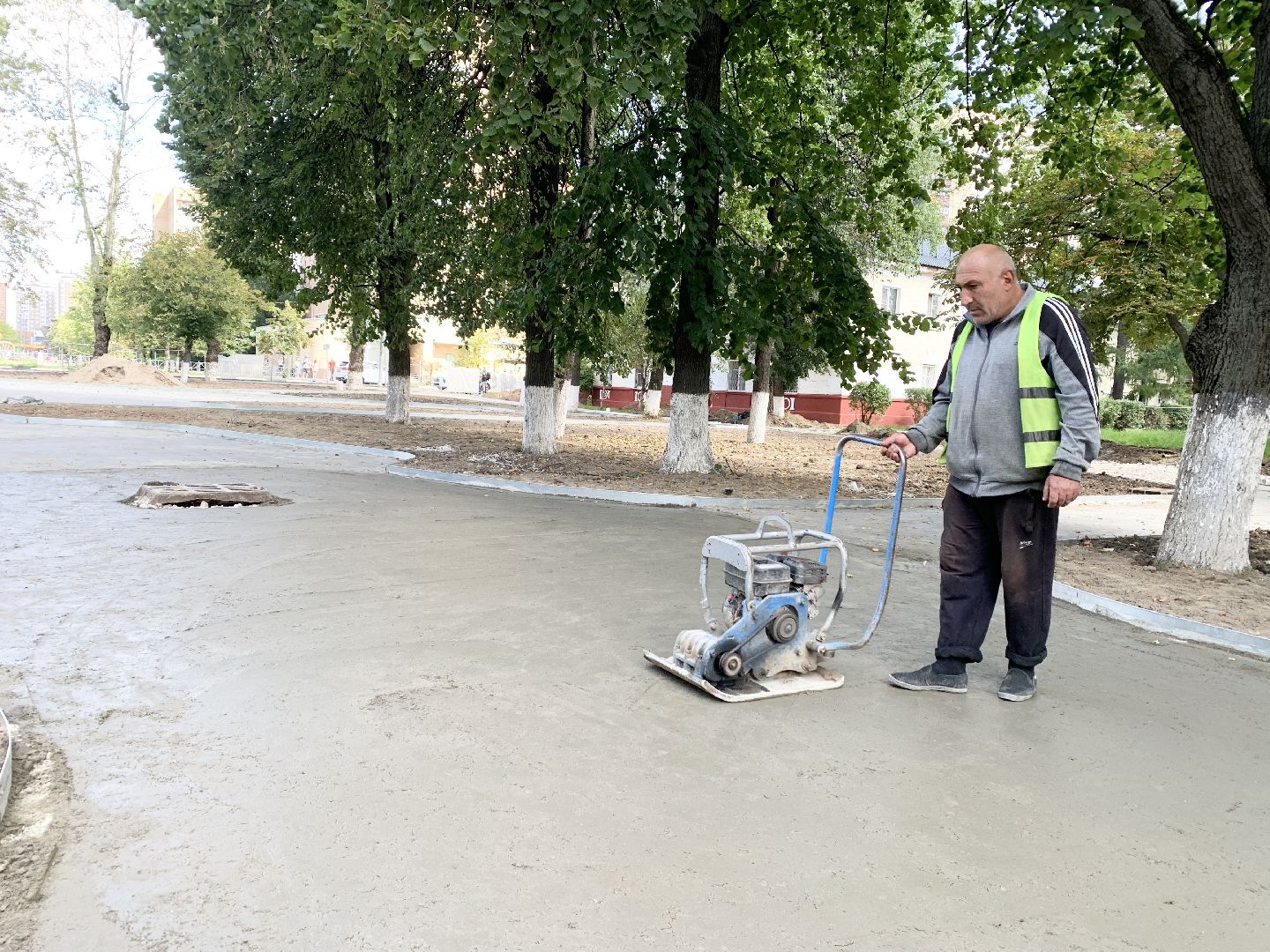 Балашиха, Подмосковье, Благоустройство сквера в Балашихе,