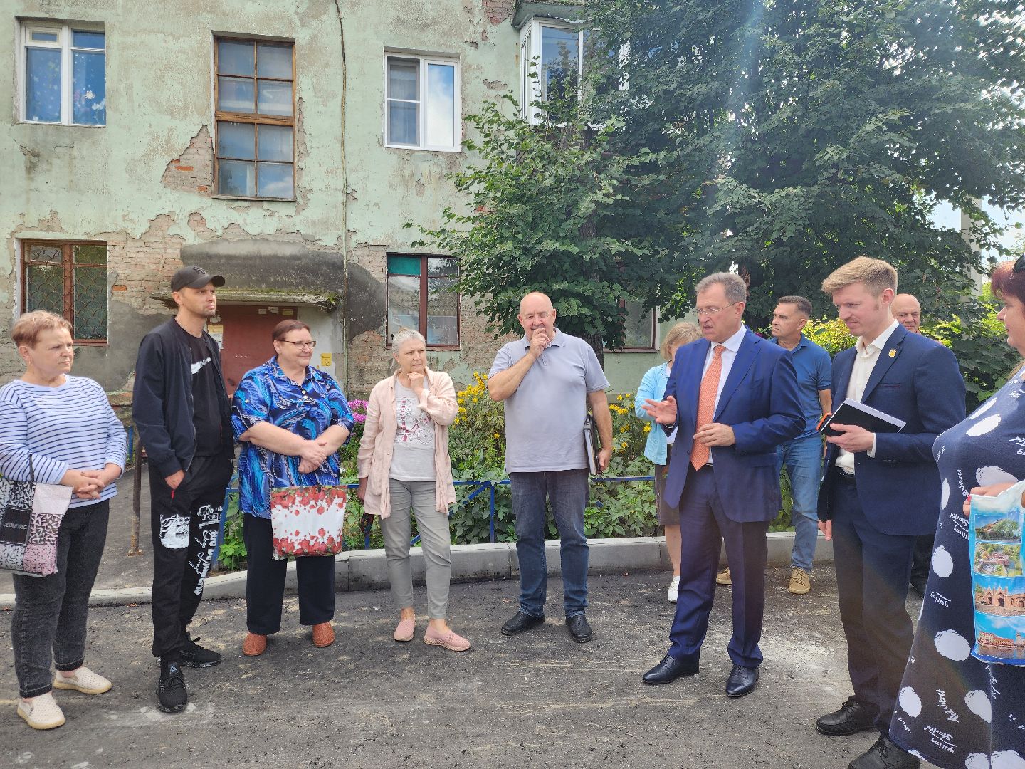 поселок Новостройка, богородский округ, жители, общество, глава округа, комплексное благоустройство дворовой территории,