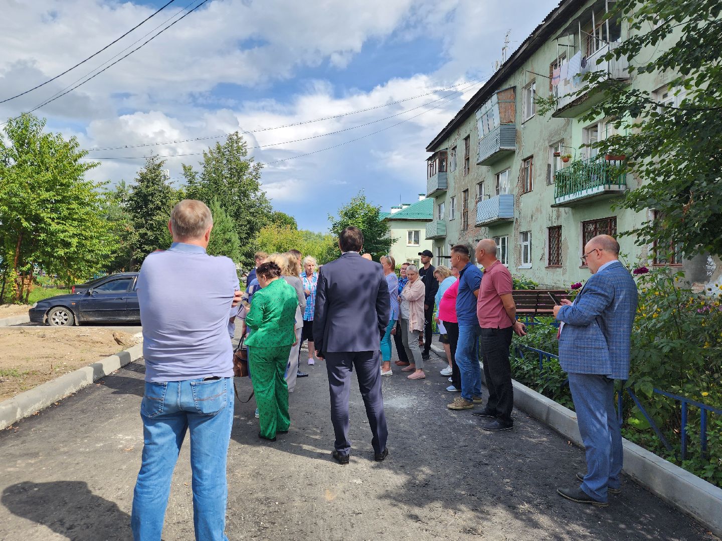 поселок Новостройка, богородский округ, жители, общество, глава округа, комплексное благоустройство дворовой территории,