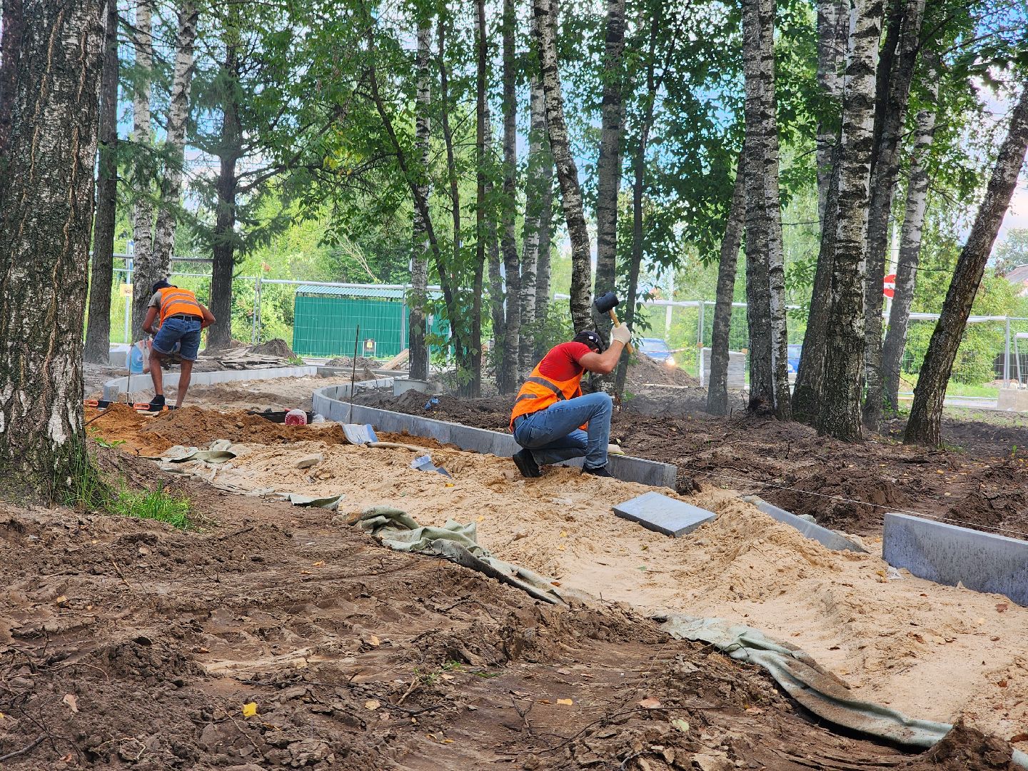 Дубна, Благоустройство, Пешеходная дорожка, Ремонт,