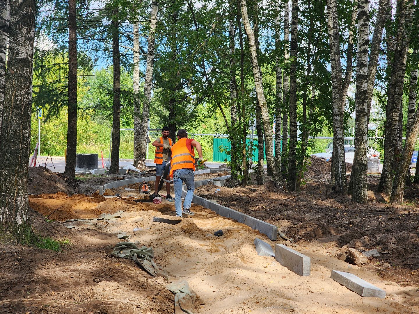 Дубна, Благоустройство, Пешеходная дорожка, Ремонт,