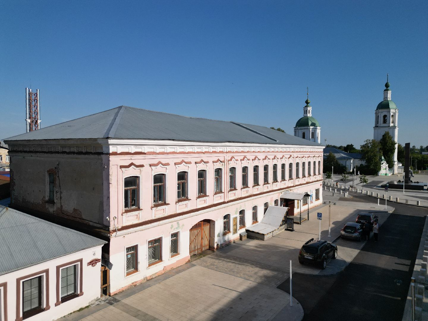 видео с коптера, музей, зарайск,