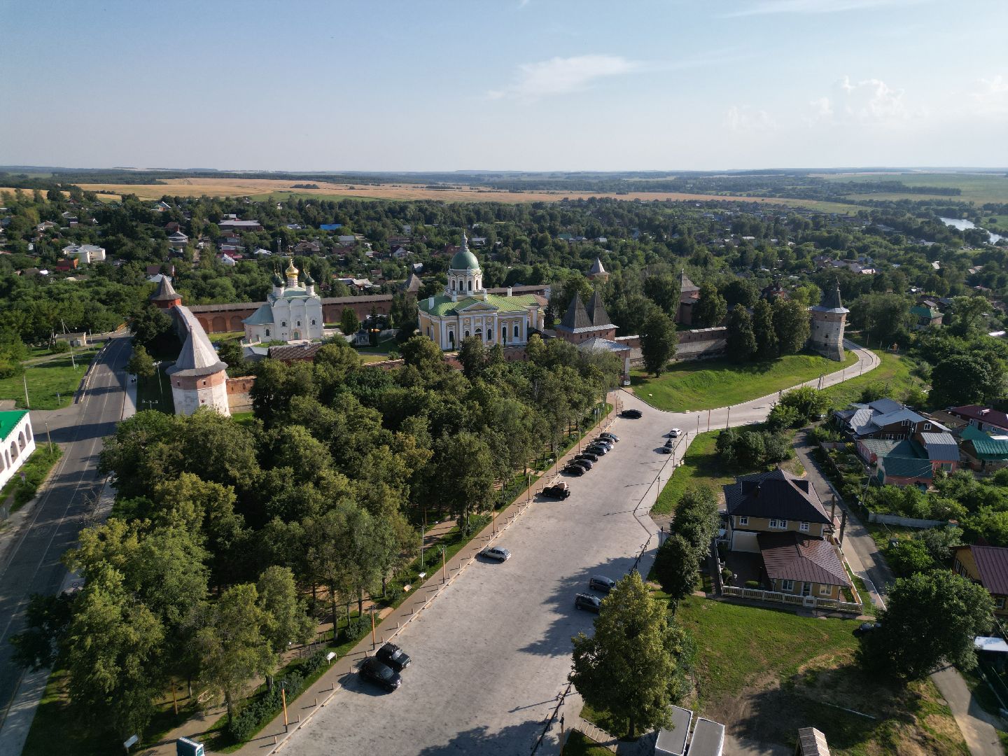 видео с коптера, музей, зарайск,