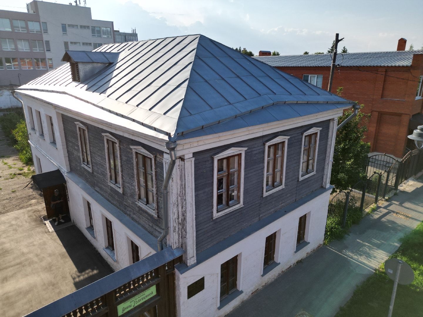 видео с коптера, зарайск, музей,