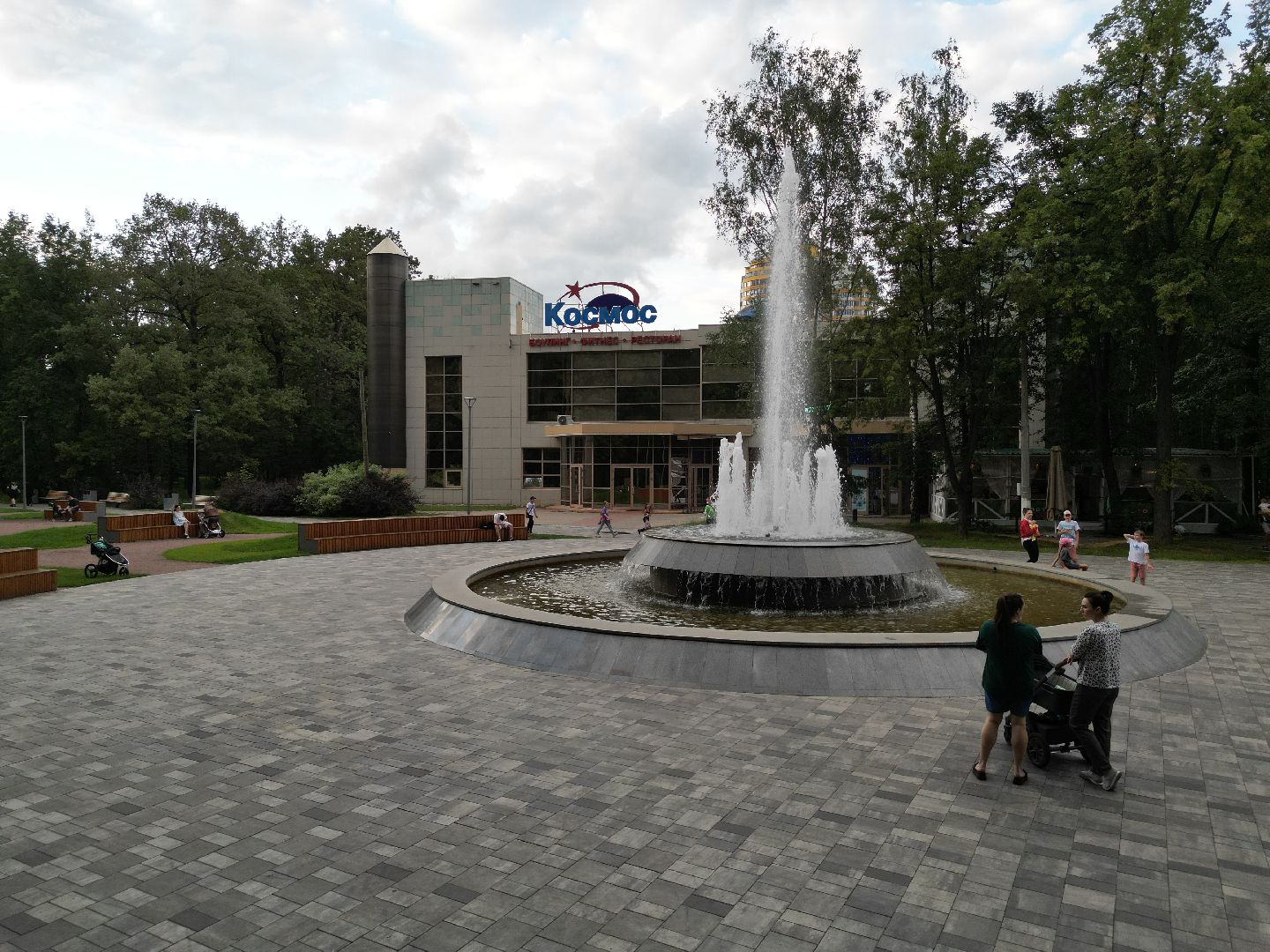 видео с коптера, химки, парк, благоустройство,