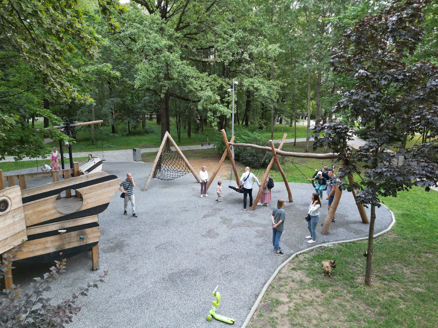 видео с коптера, химки, парк, благоустройство,