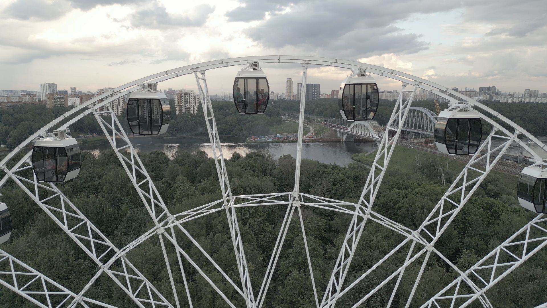 видео с коптера, химки, парк, благоустройство,