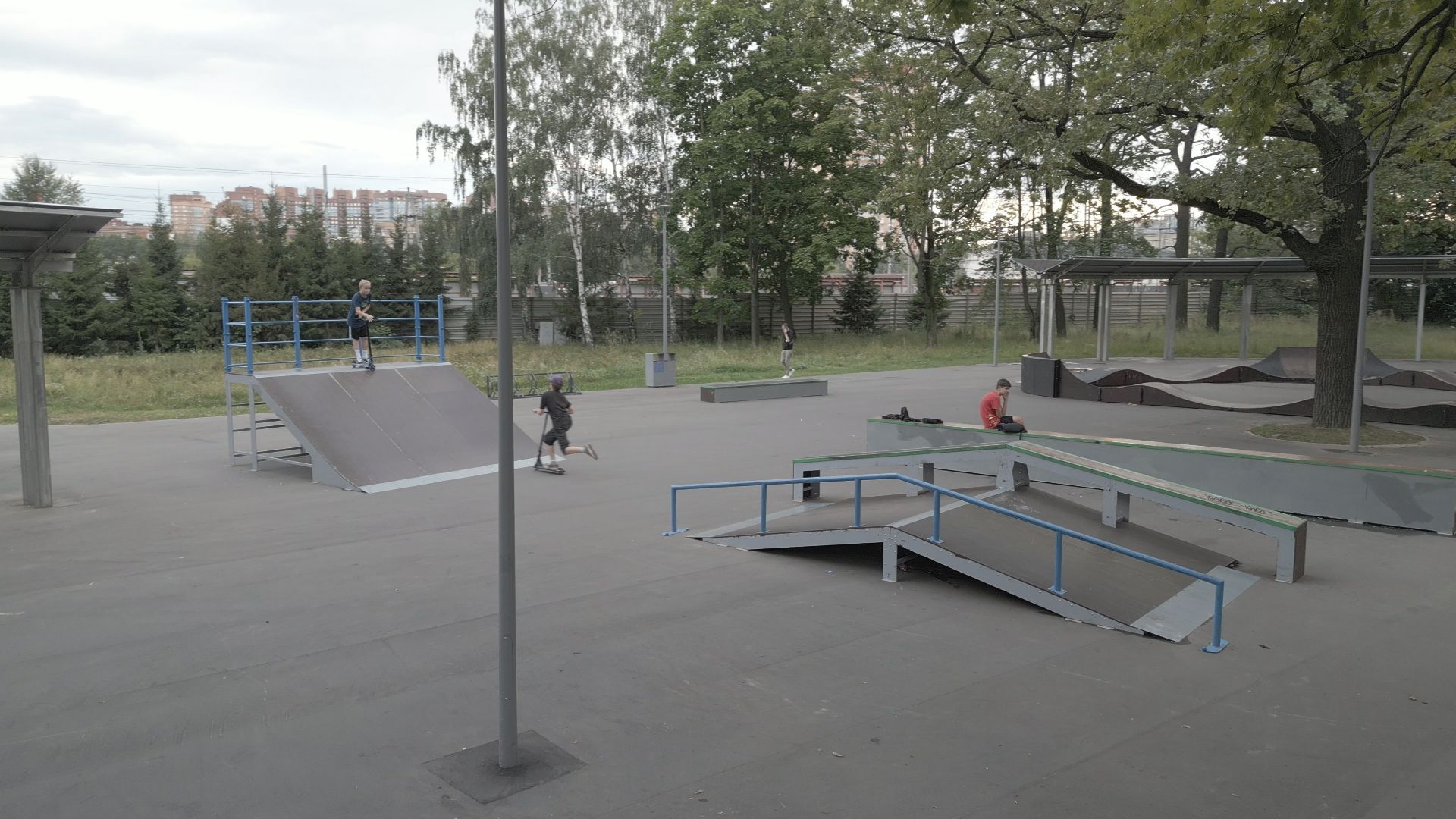 видео с коптера, химки, парк, благоустройство,