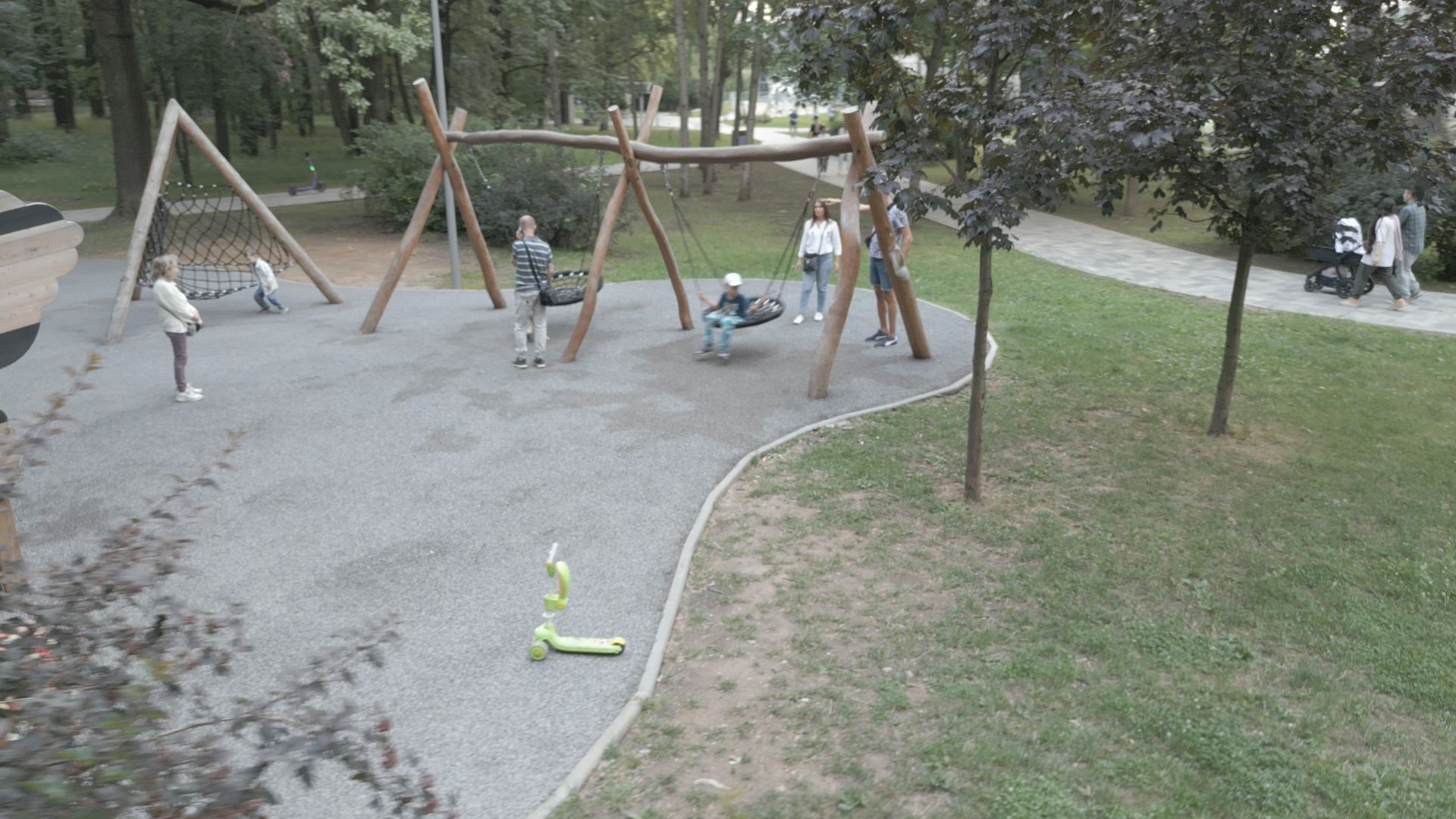 видео с коптера, химки, парк, благоустройство,