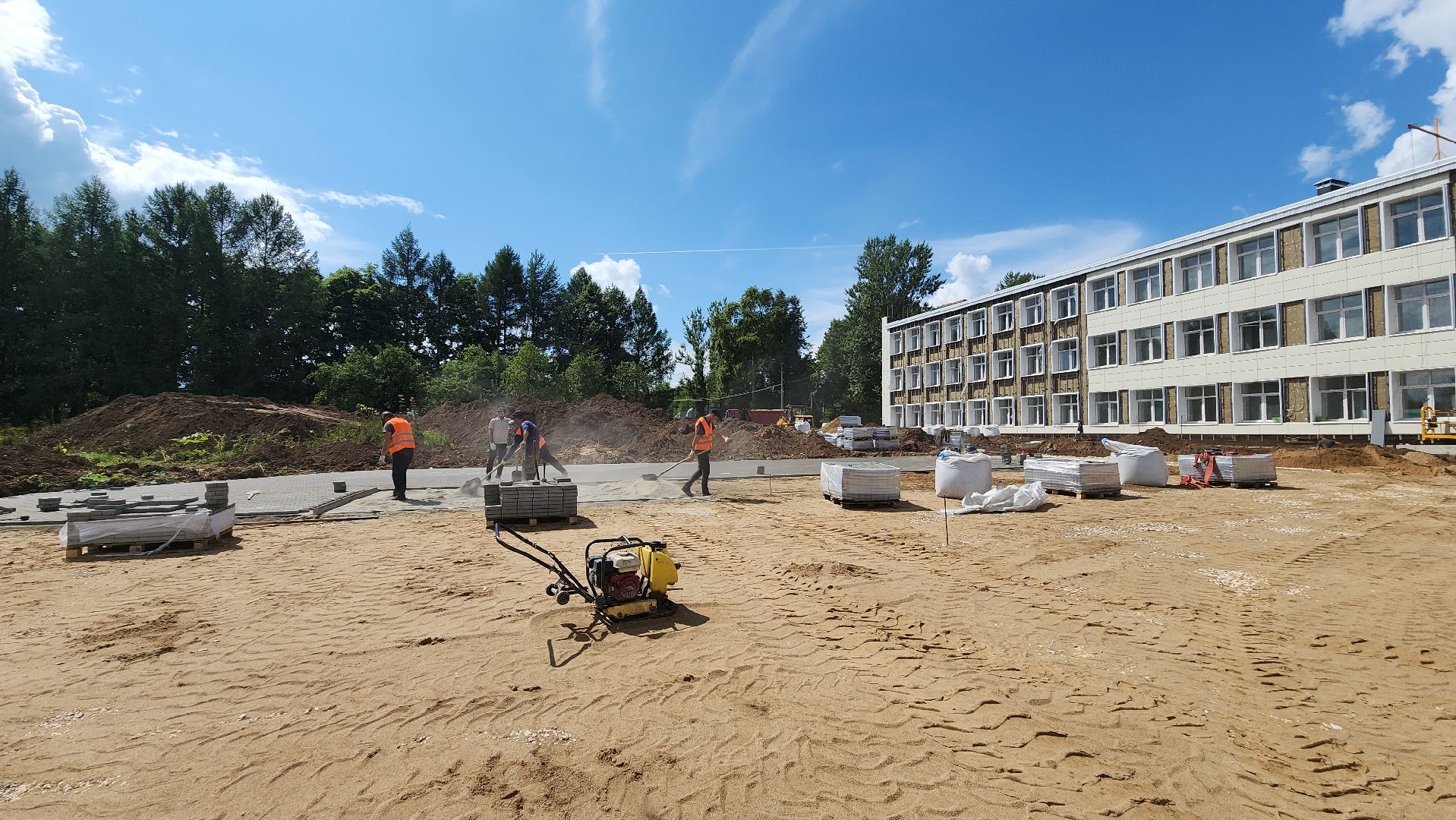 пушкинский, сельская школа, капитальный ремонт, инфраструктура, строительные работы,