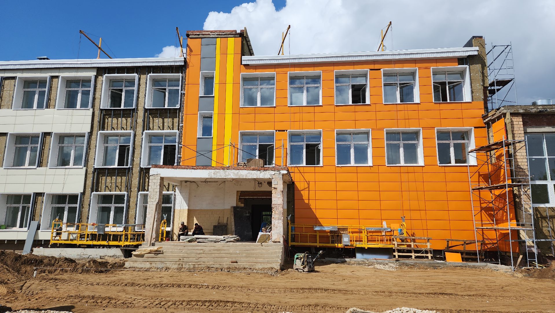 пушкинский, сельская школа, капитальный ремонт, инфраструктура, строительные работы,