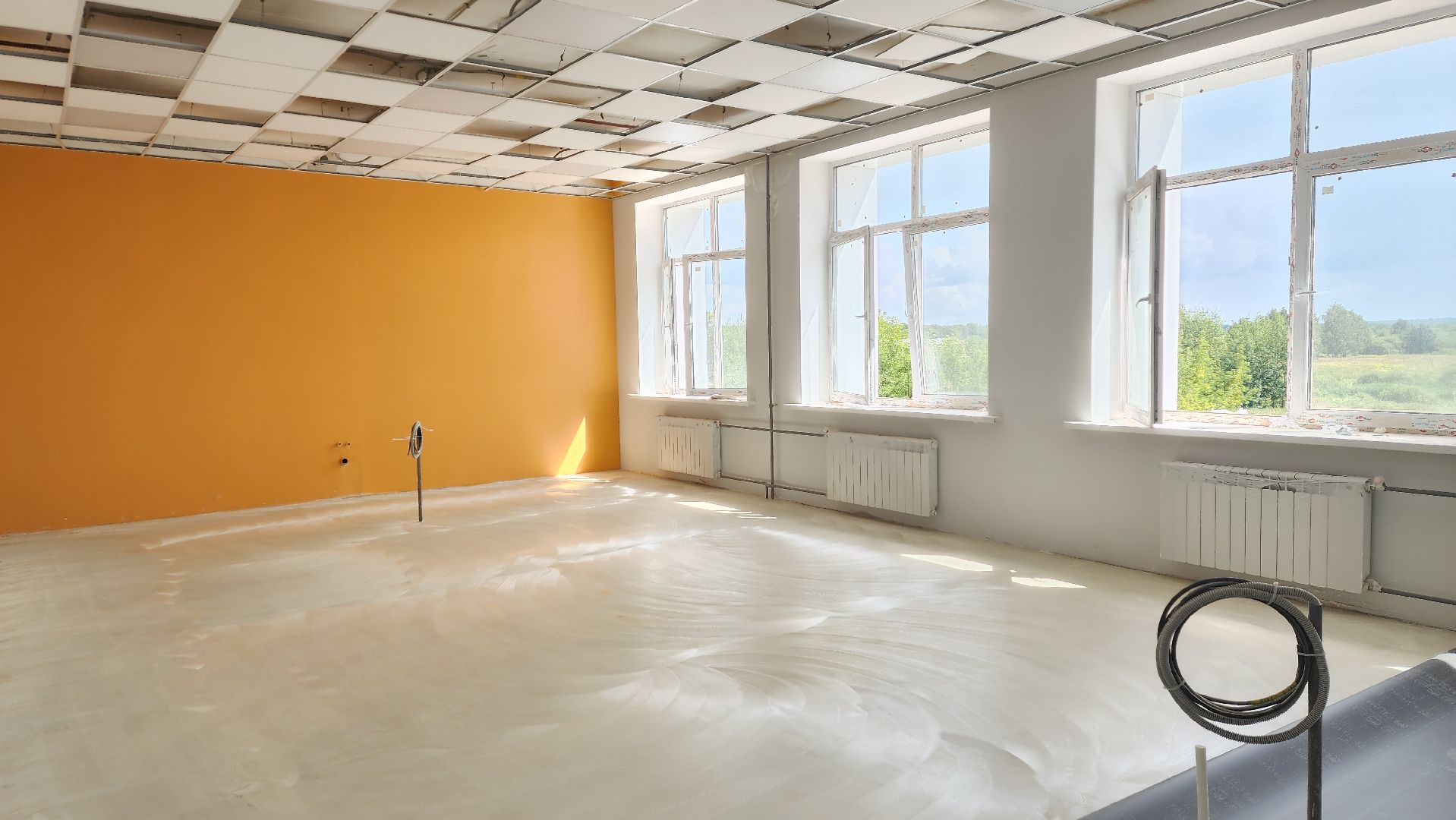 пушкинский, сельская школа, капитальный ремонт, инфраструктура, строительные работы,