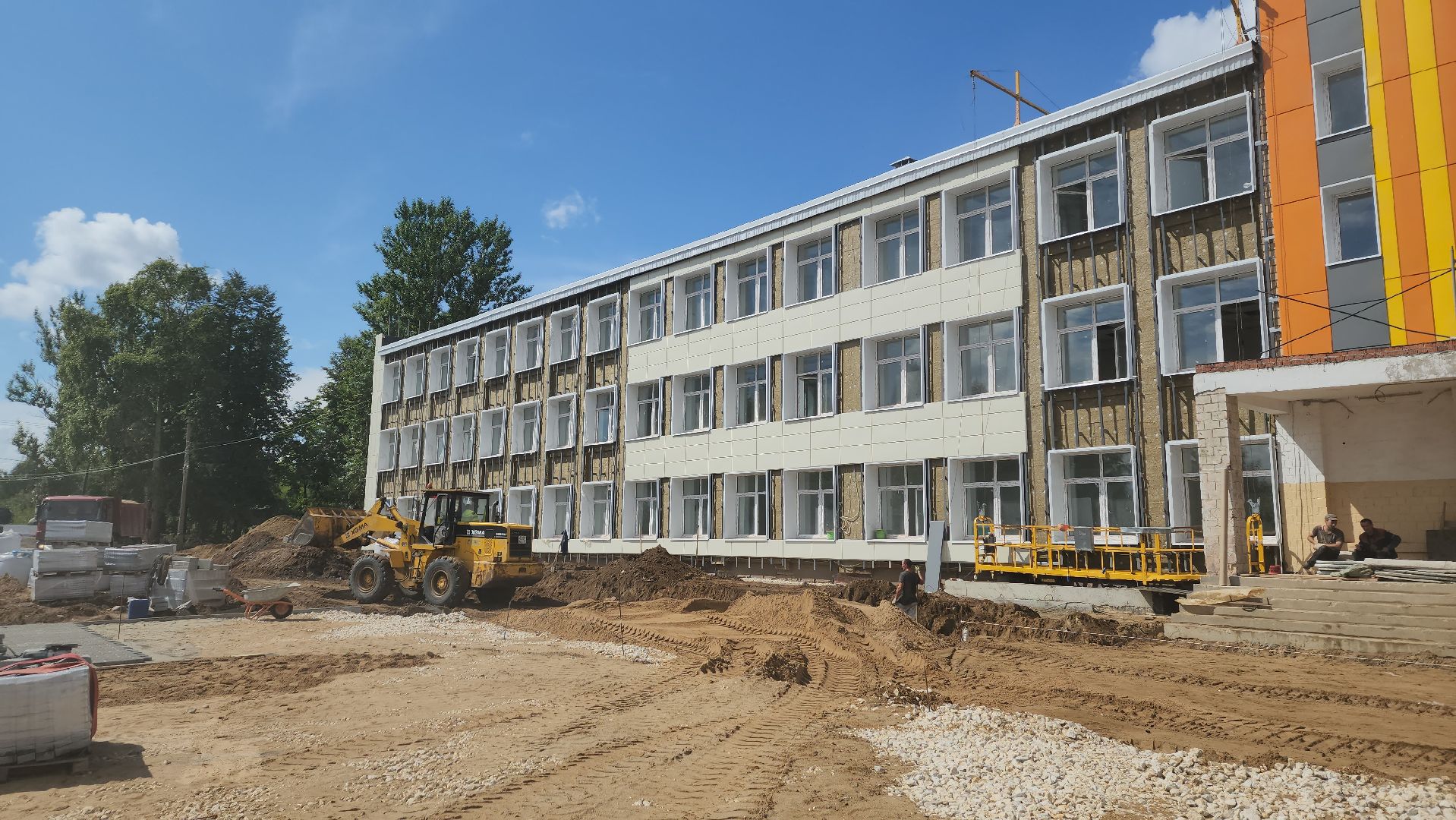 пушкинский, сельская школа, капитальный ремонт, инфраструктура, строительные работы,