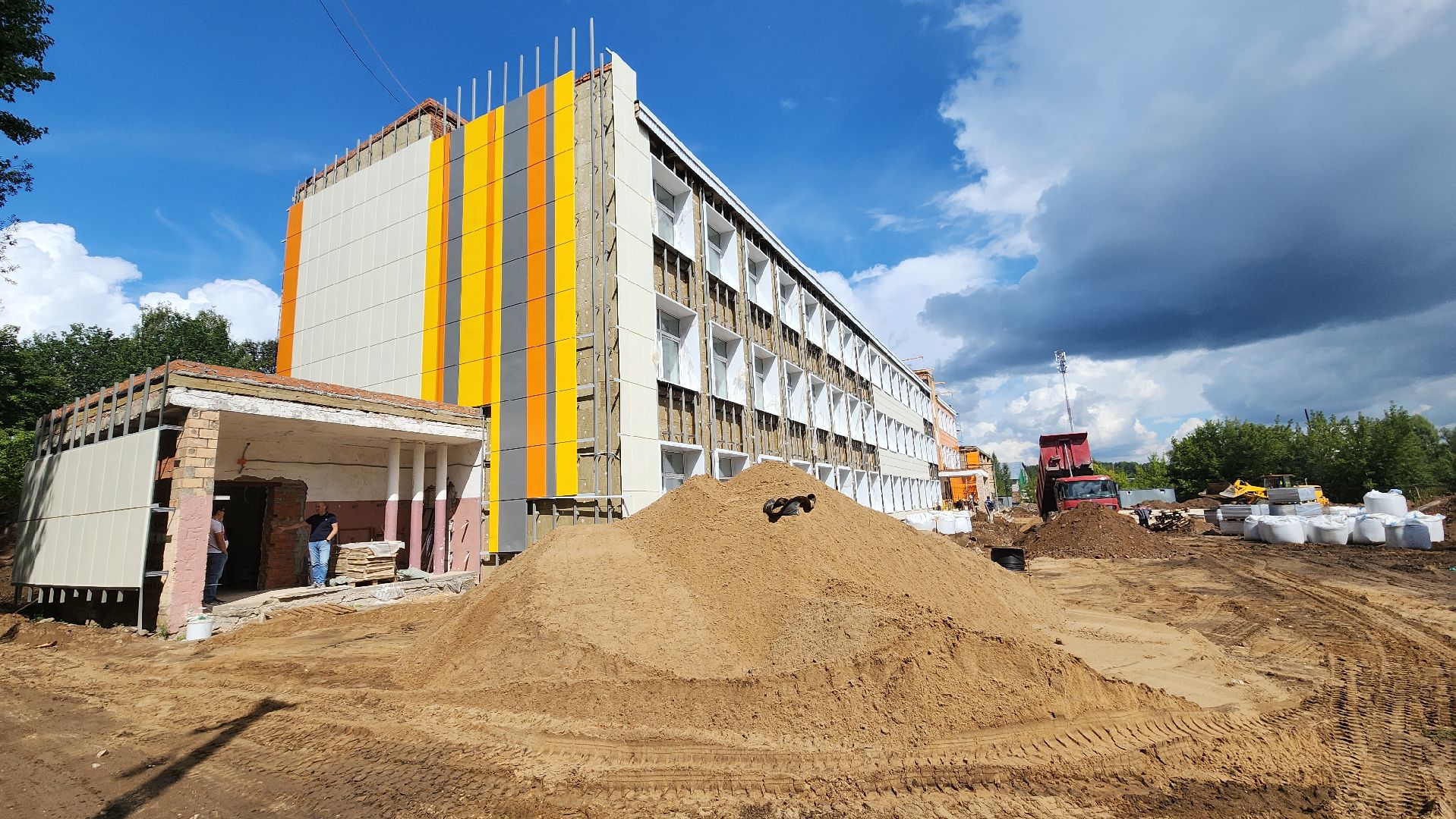 пушкинский, сельская школа, капитальный ремонт, инфраструктура, строительные работы,