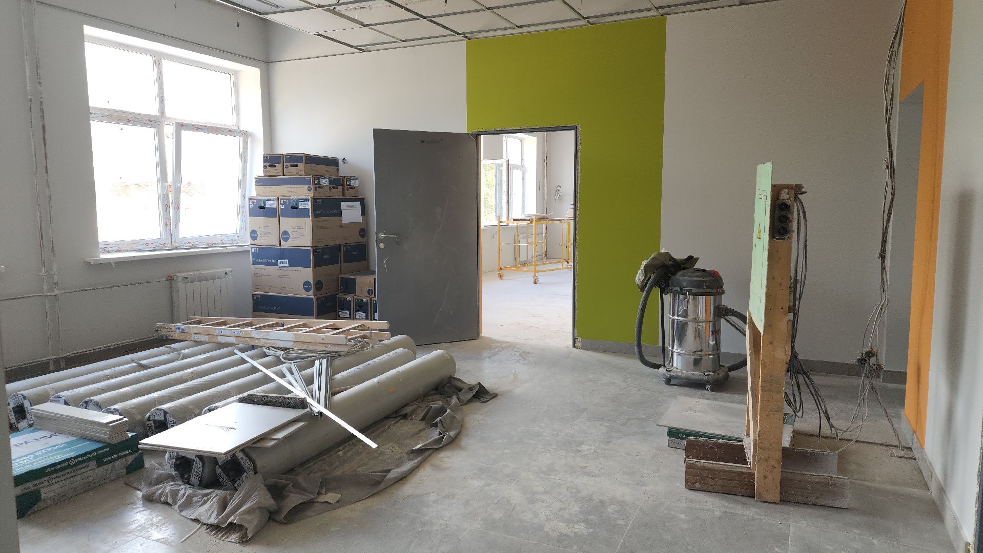 пушкинский, сельская школа, капитальный ремонт, инфраструктура, строительные работы,