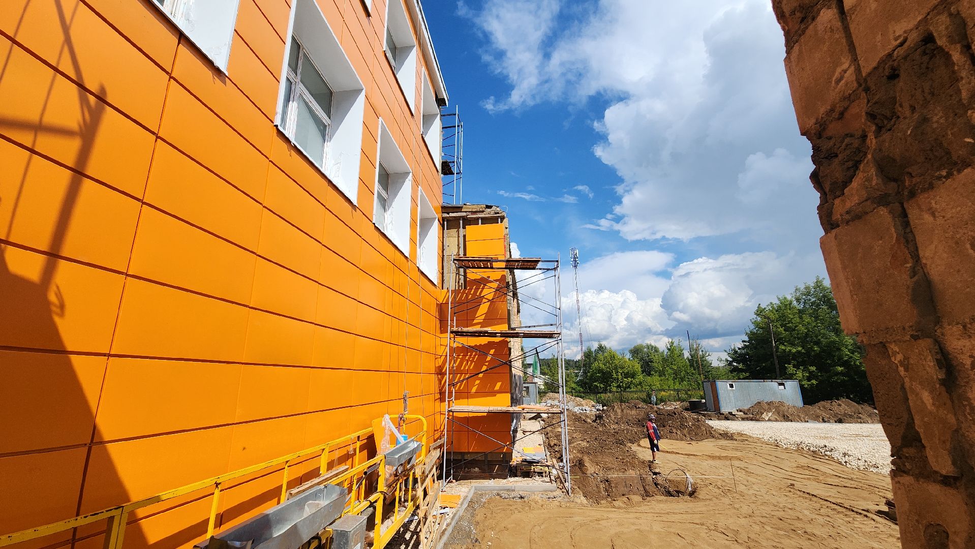 пушкинский, сельская школа, капитальный ремонт, инфраструктура, строительные работы,