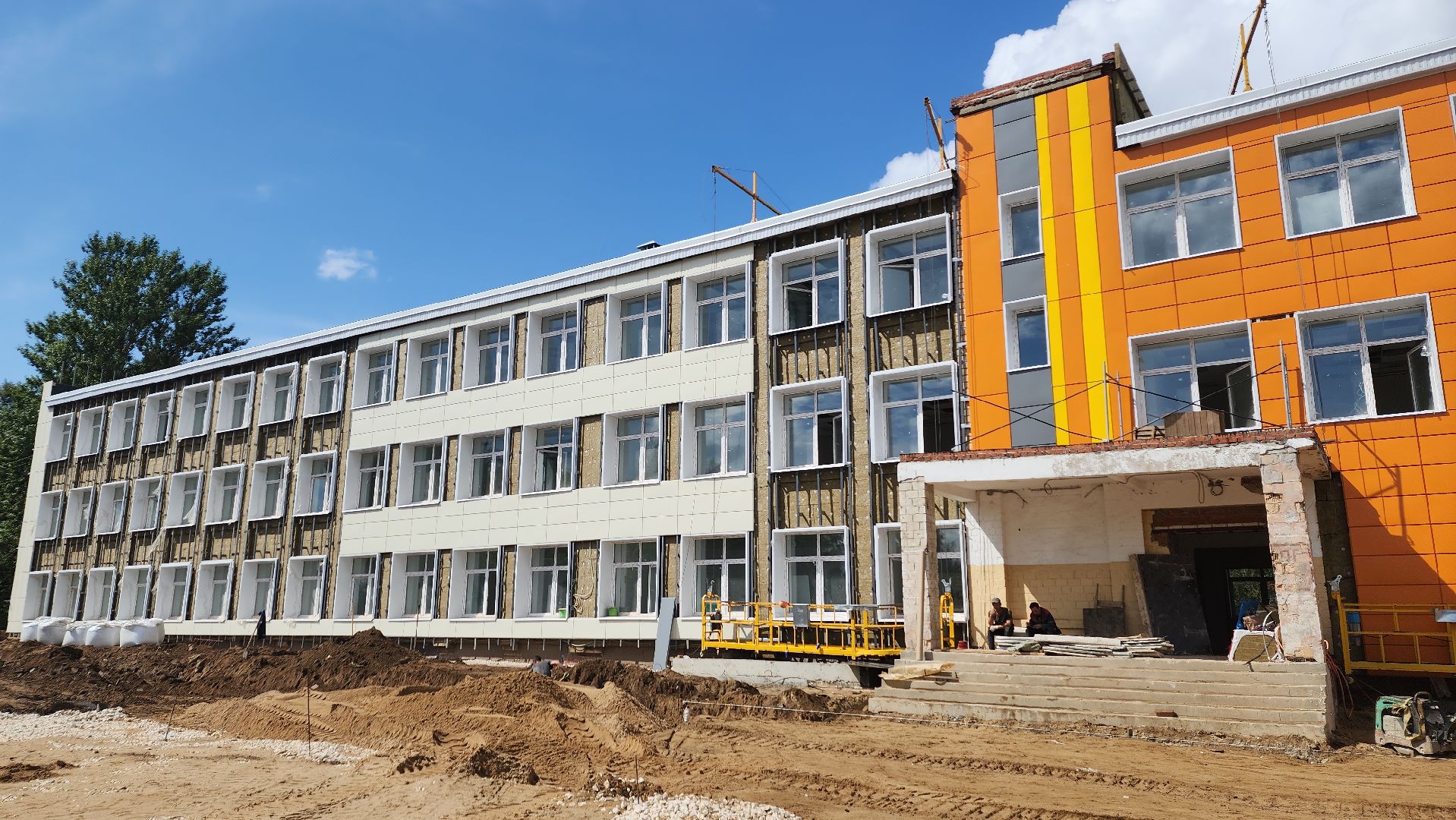 пушкинский, сельская школа, капитальный ремонт, инфраструктура, строительные работы,