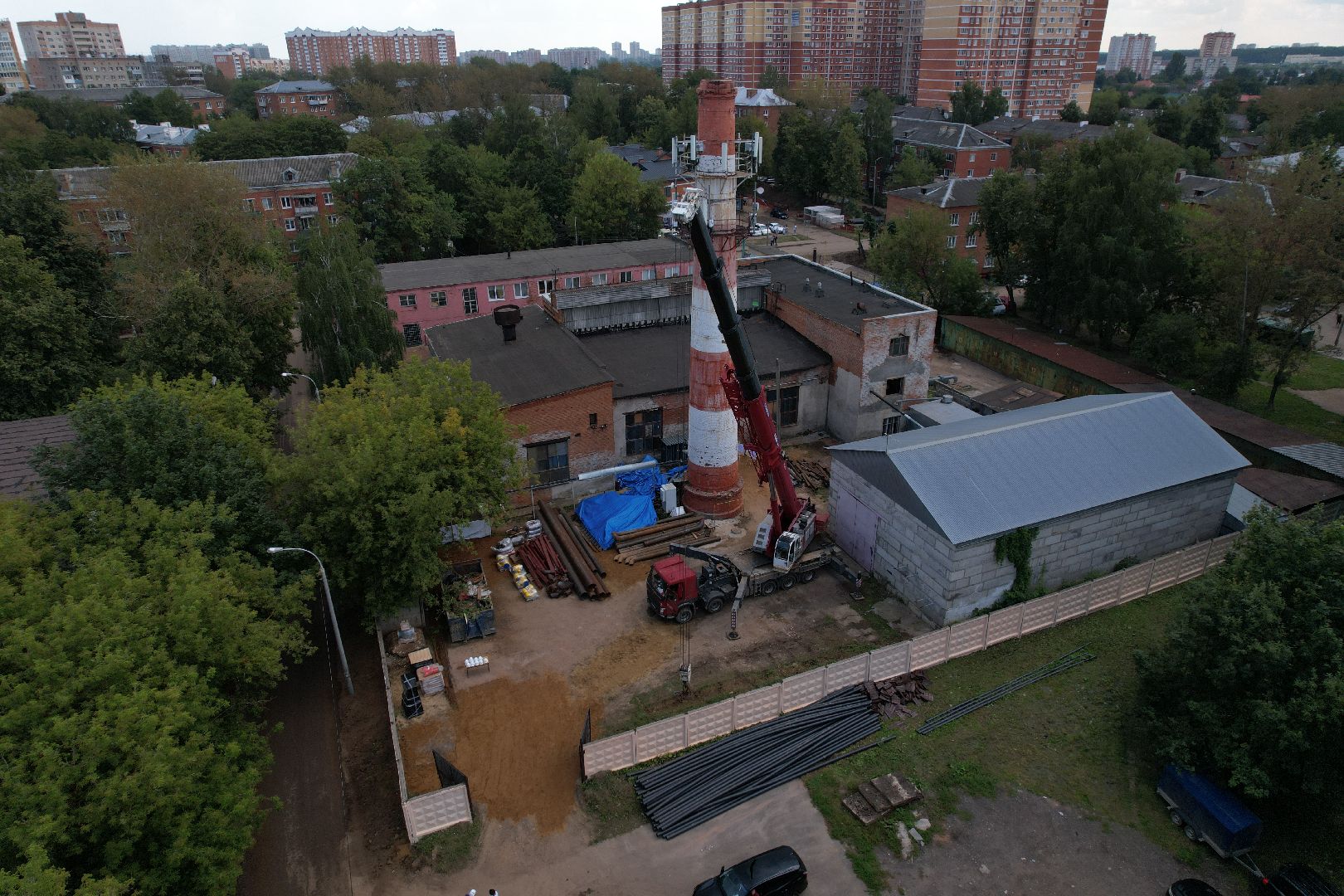 шепчинки, климовск, котельная, модернизация, видео с коптера,