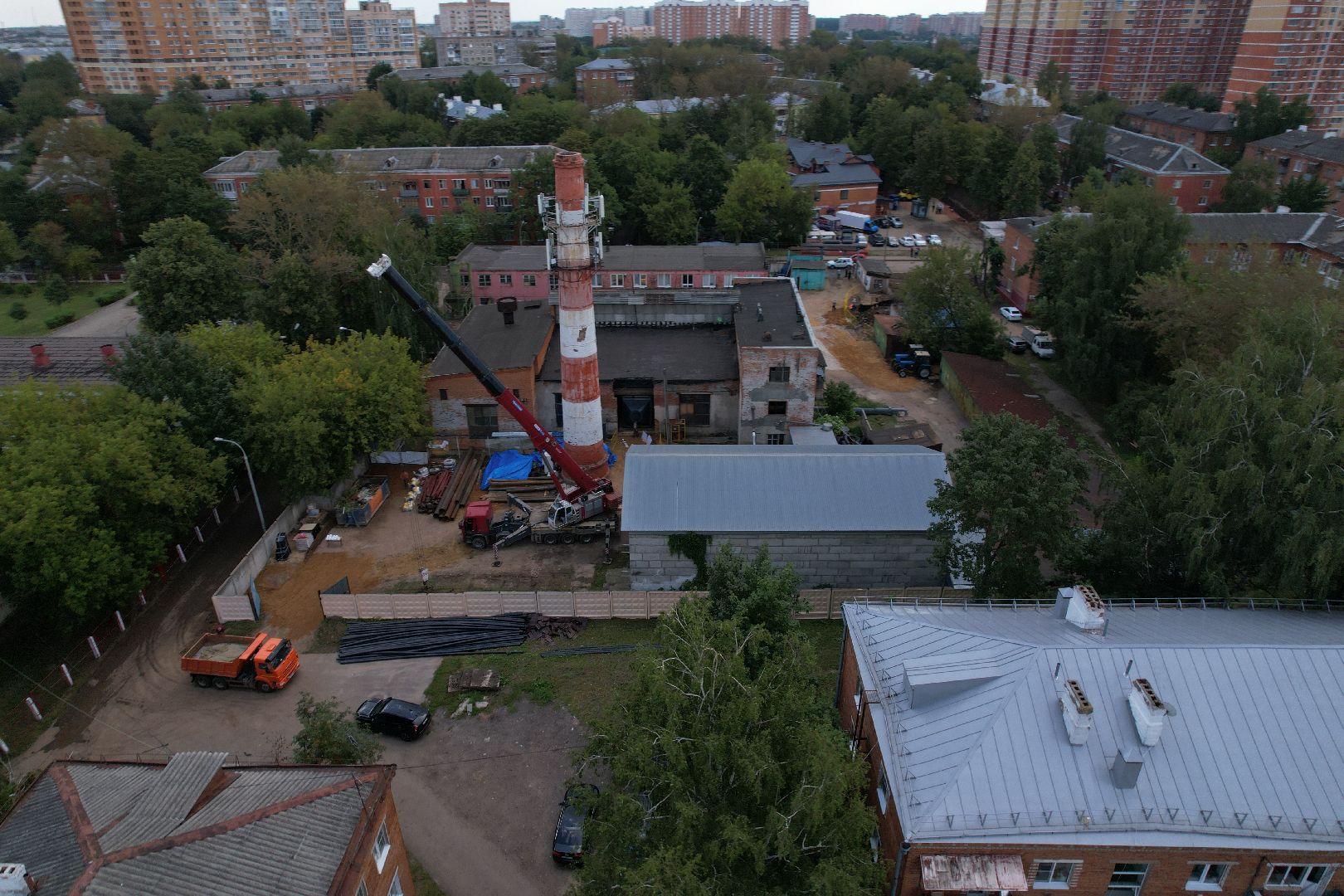 шепчинки, климовск, котельная, модернизация, видео с коптера,