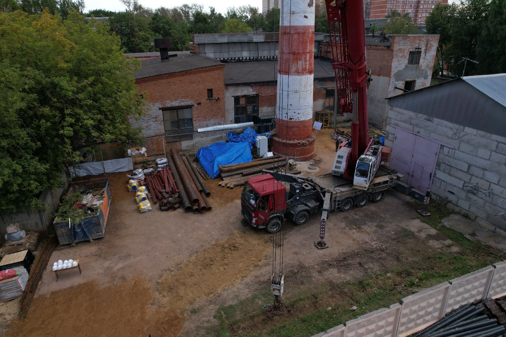 шепчинки, климовск, котельная, модернизация, видео с коптера,