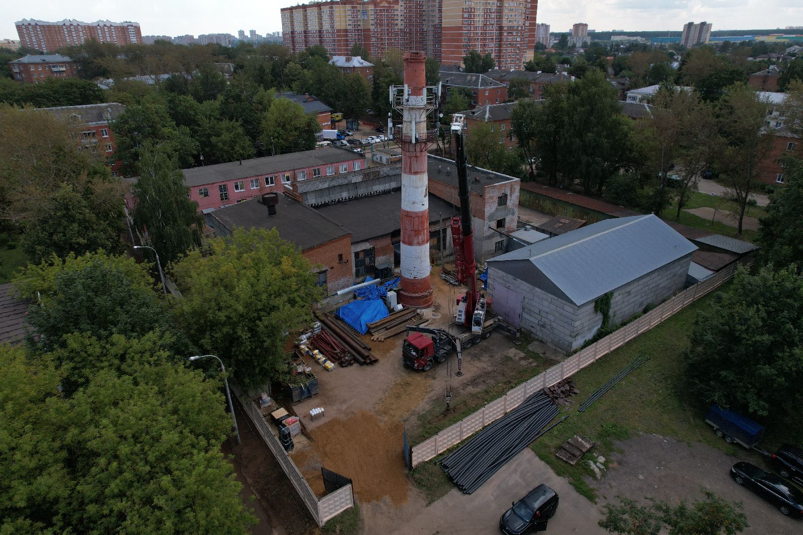 шепчинки, климовск, котельная, модернизация, видео с коптера,