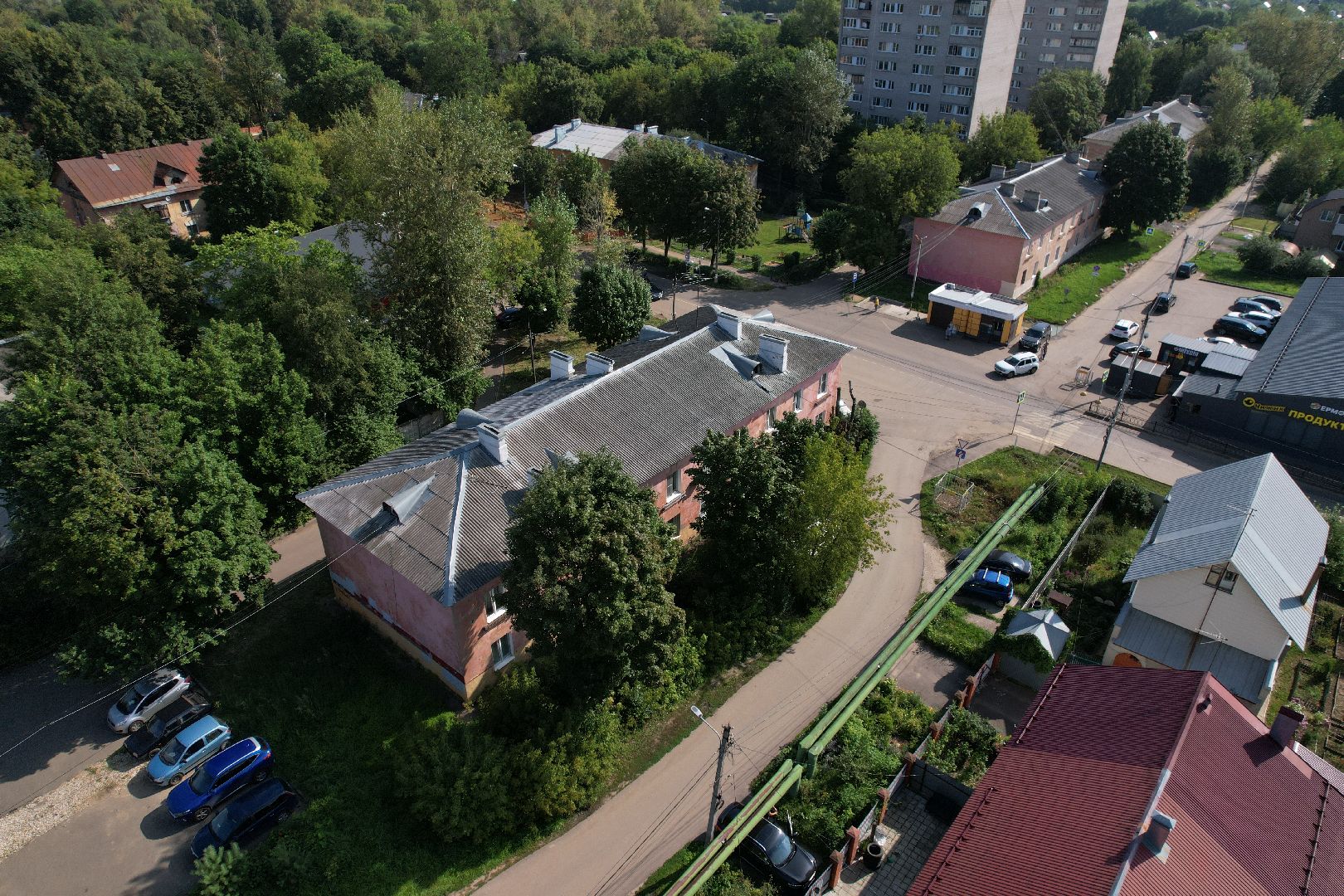 видео с коптера, климовск,