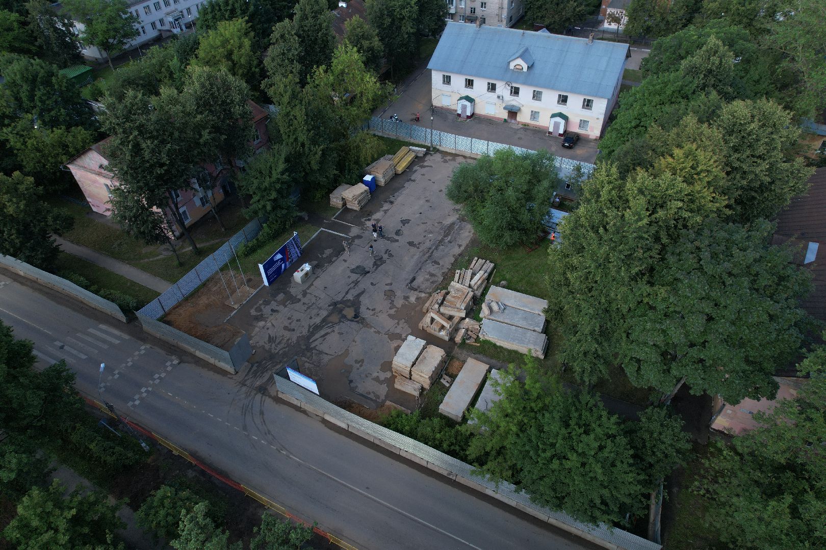 видео с коптера, климовск,