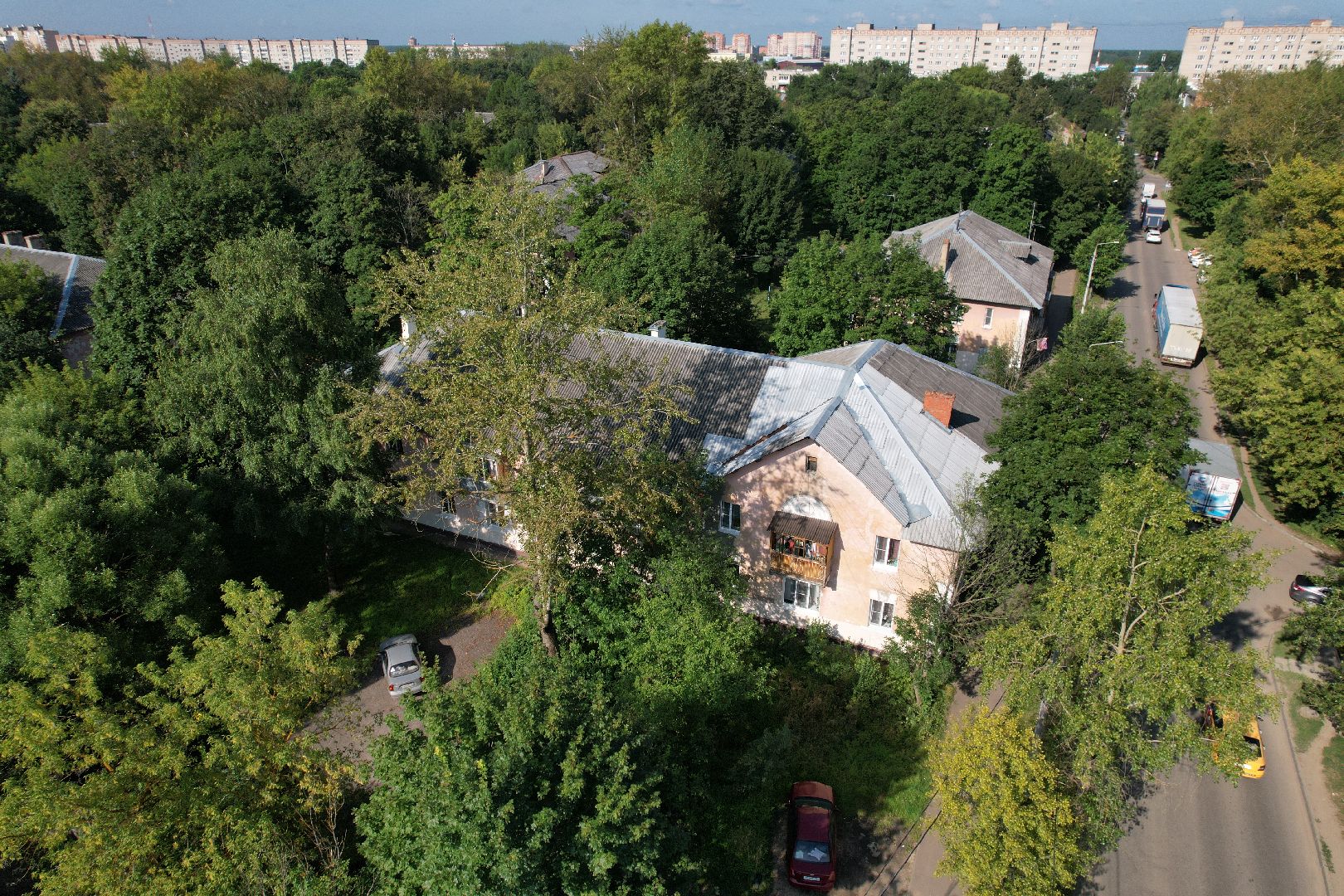 видео с коптера, климовск,