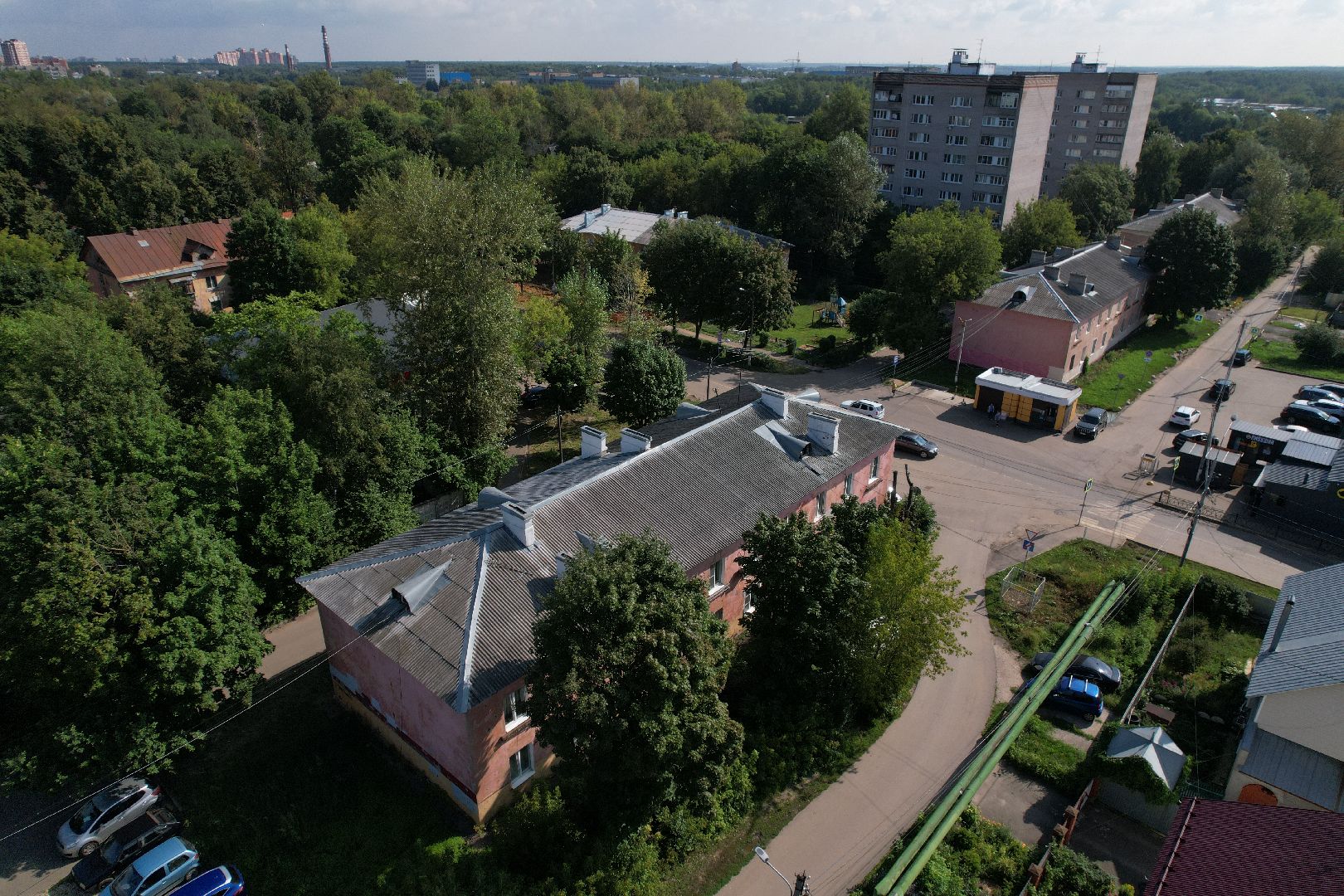 видео с коптера, климовск,