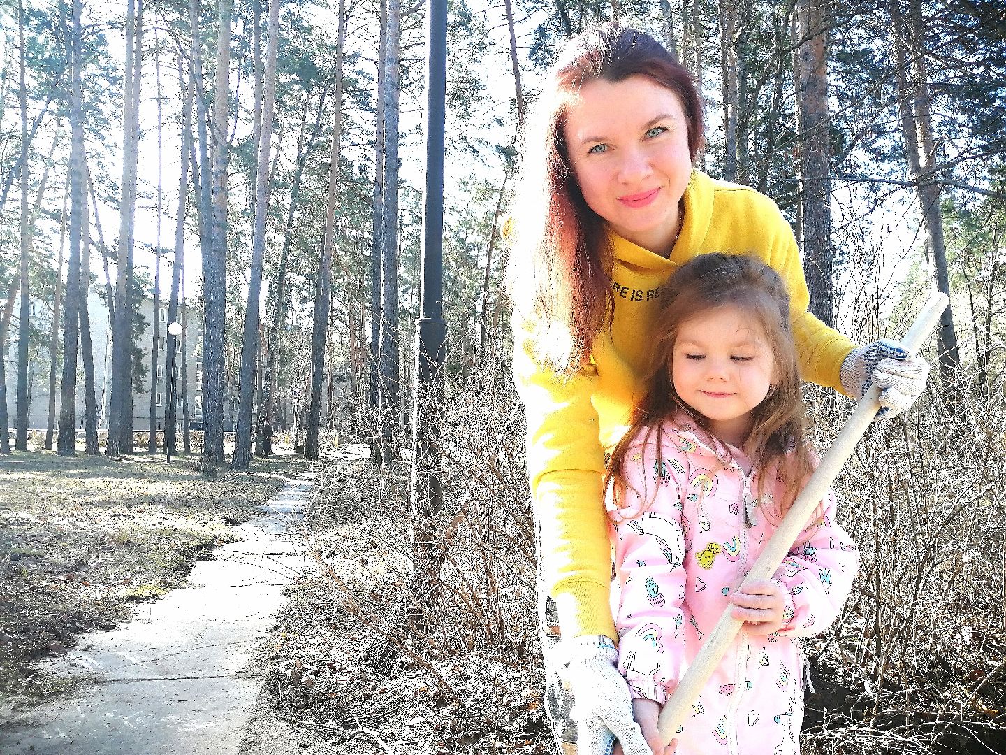 субботник, весна, дети, Протвино, чистота