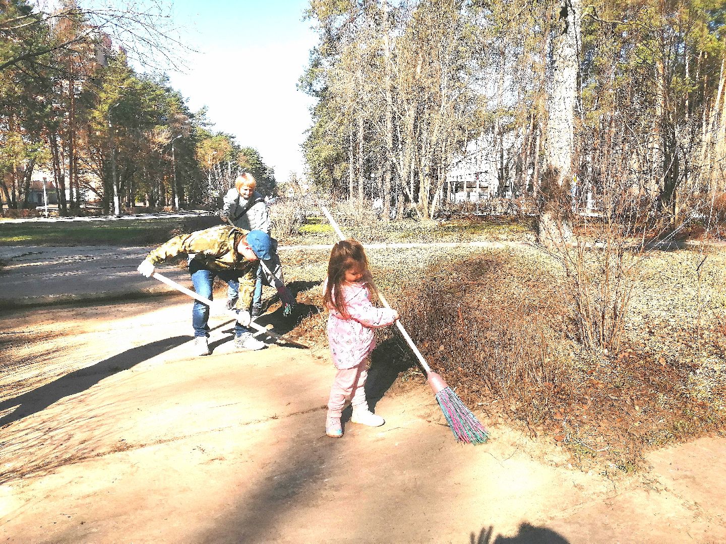 субботник, весна, дети, Протвино, чистота