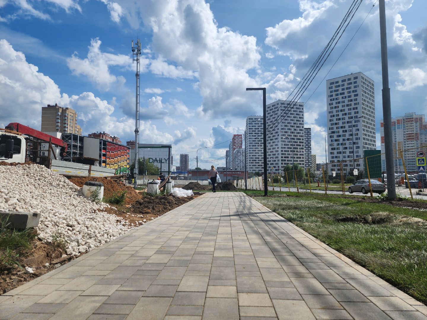 благоустойство, сквер 28 квартал, мытищи,