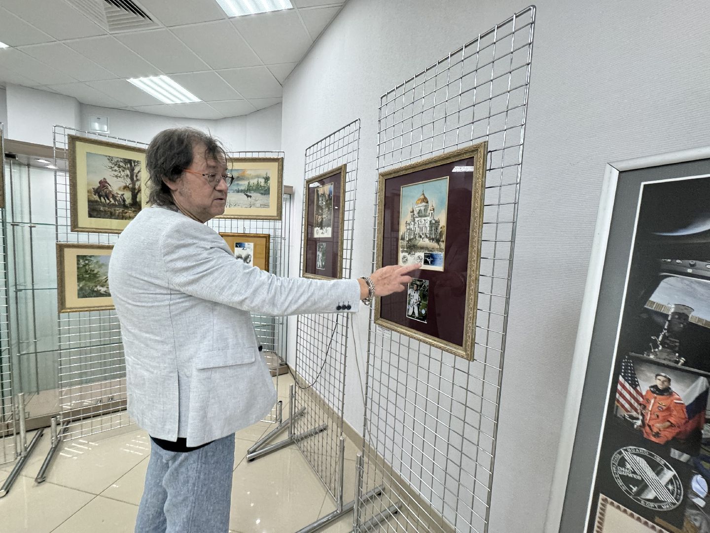 выставка, открытие выставки, заслуженный художник, культура,