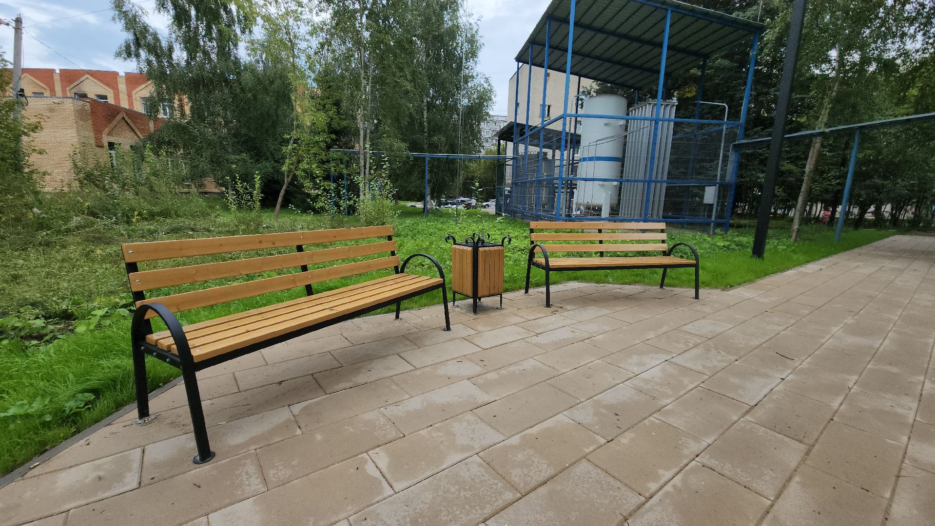 Урны для мусора, Сквер, Больница, Лобня, поликлиника,