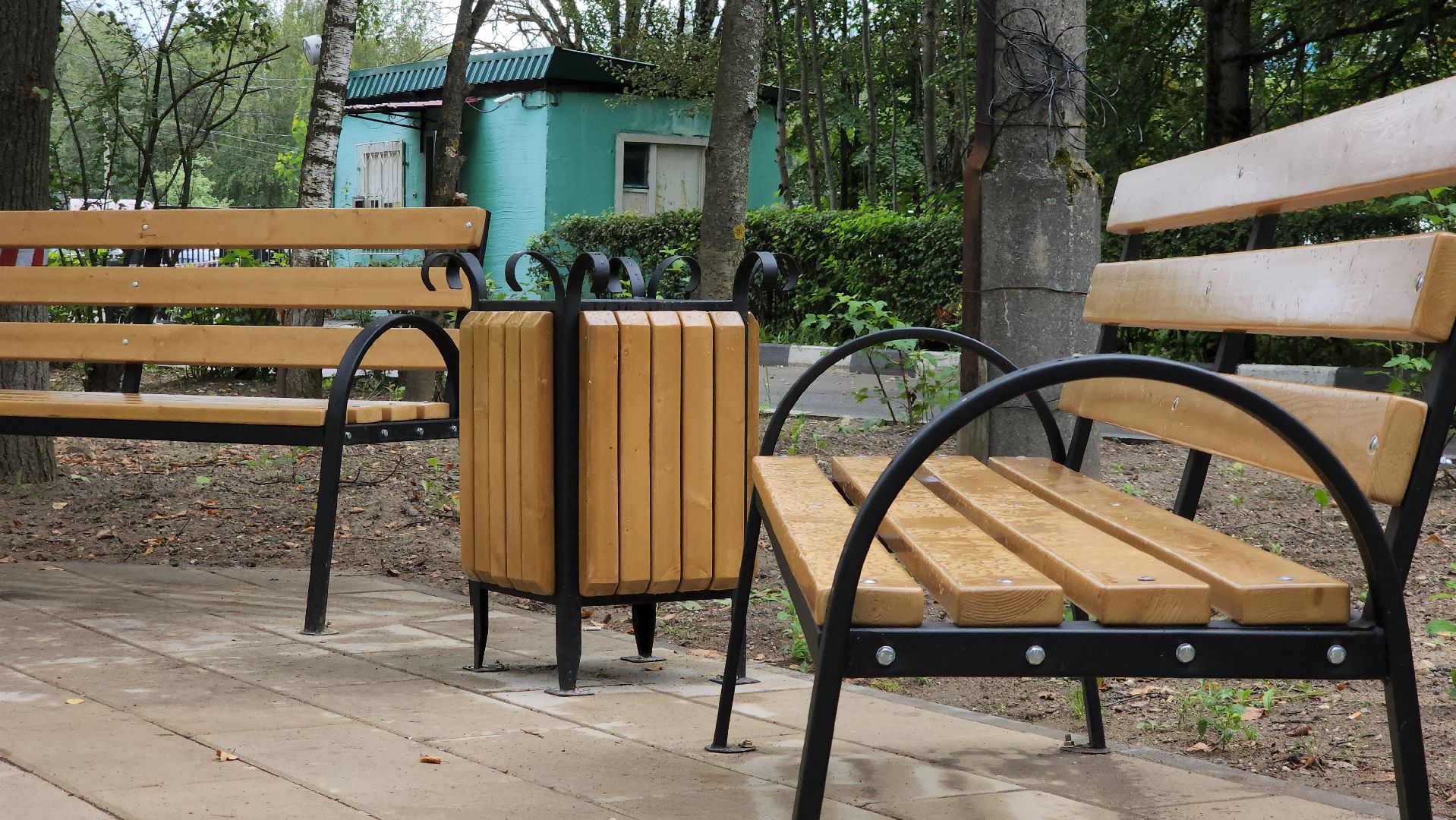 Урны для мусора, Сквер, Больница, Лобня, поликлиника,