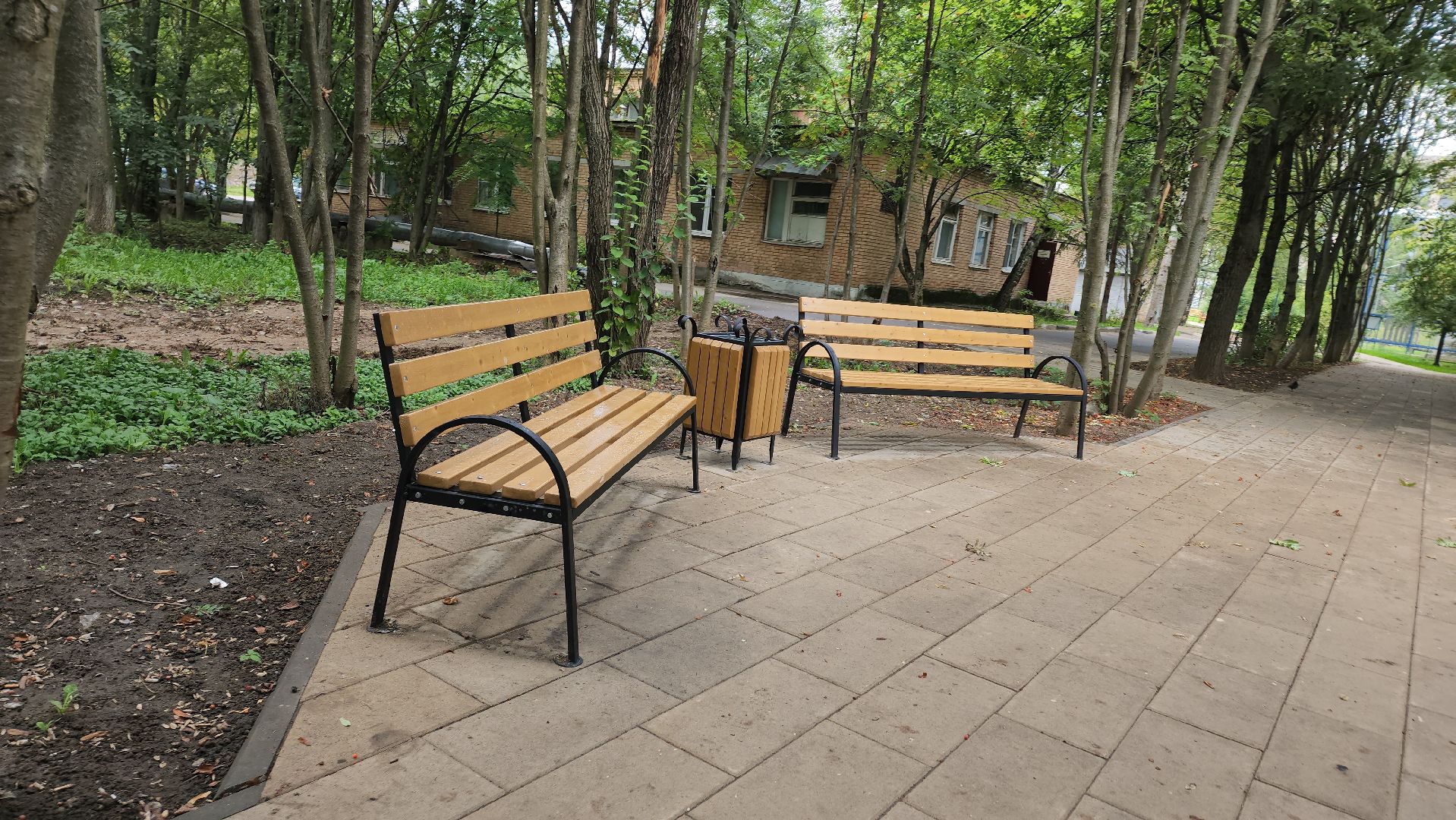 Урны для мусора, Сквер, Больница, Лобня, поликлиника,