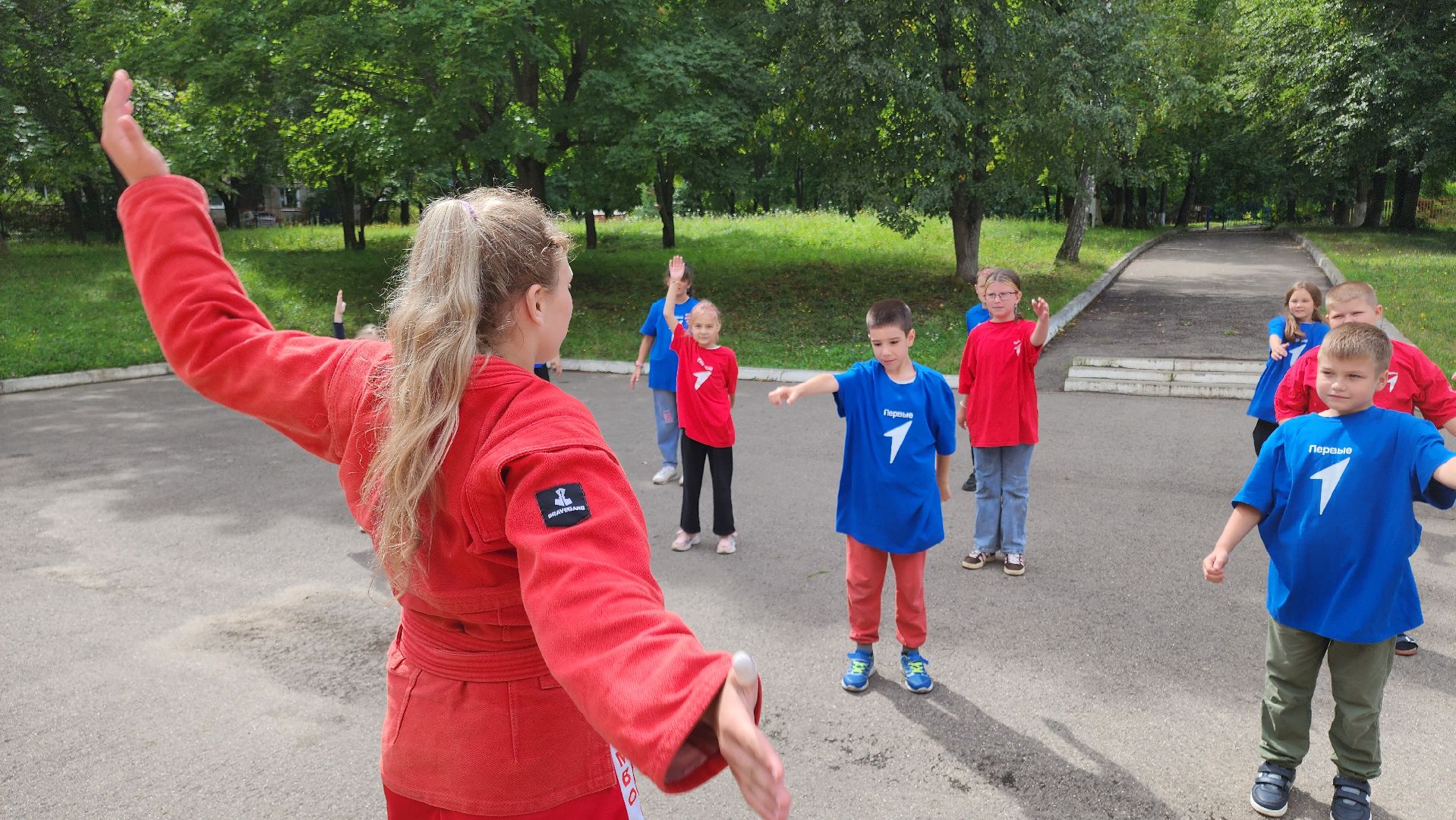 кашира, день физкультурника, тренировка с чемпионом, движение первых, спорт,