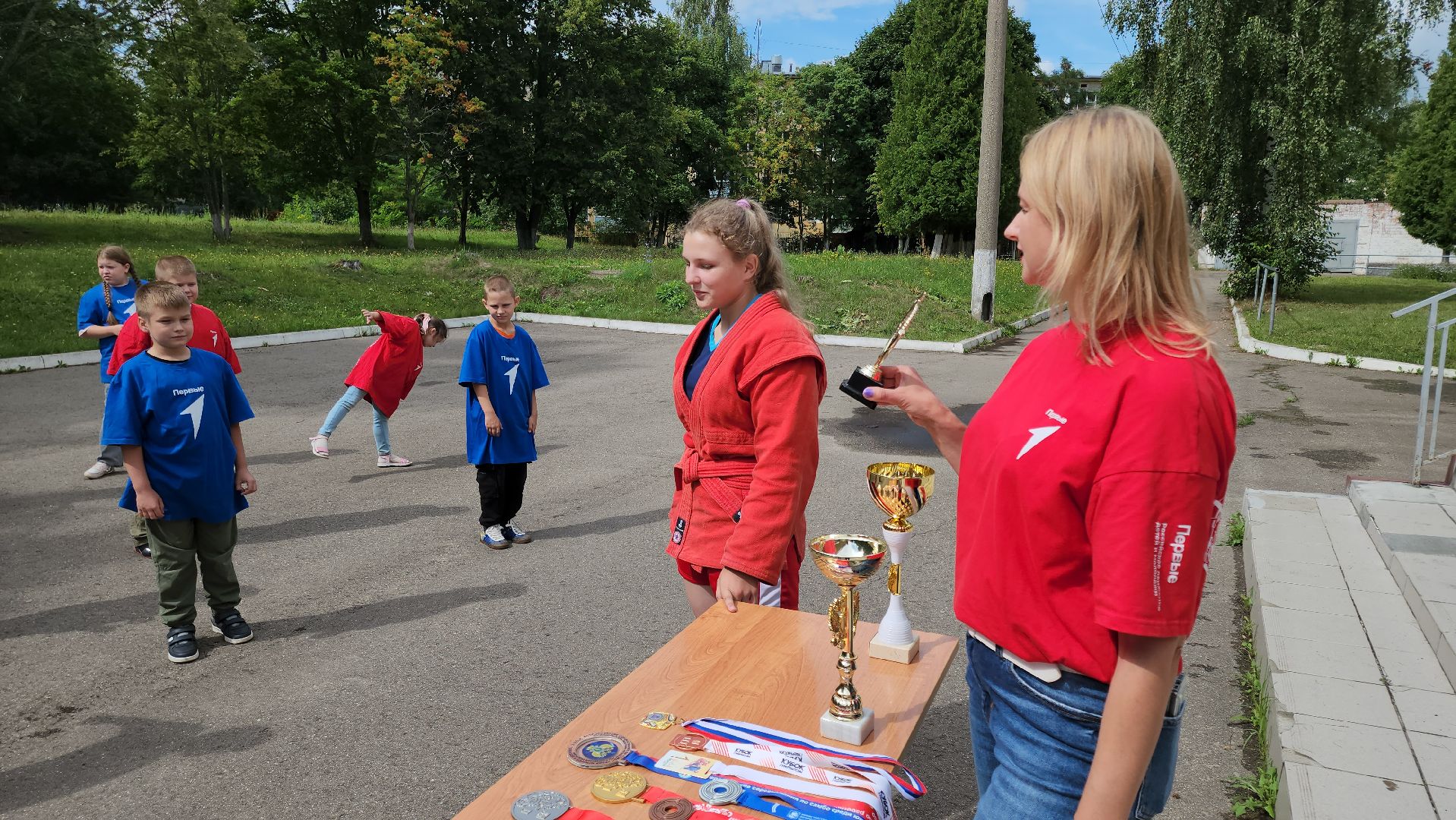 кашира, день физкультурника, тренировка с чемпионом, движение первых, спорт,