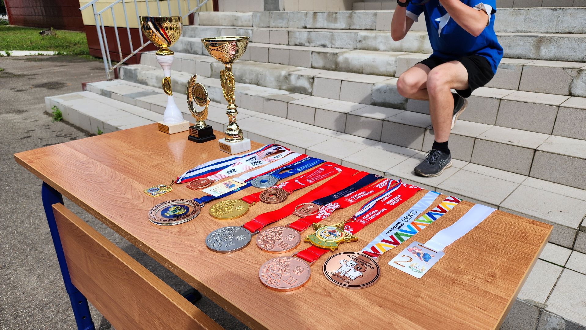 кашира, день физкультурника, тренировка с чемпионом, движение первых, спорт,