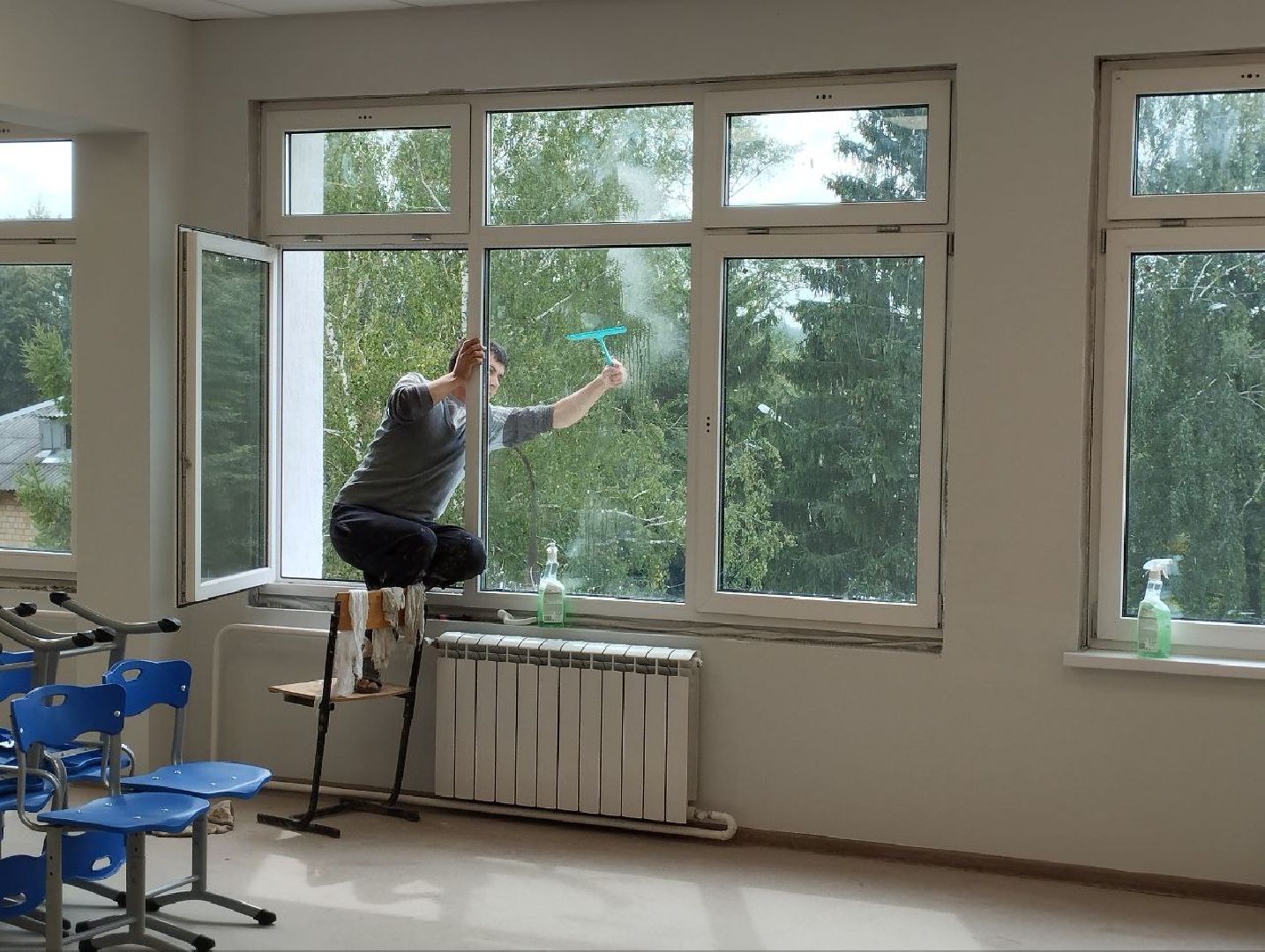 ремонт Краснопутьской школы,Домодедово, Минобразования Московской области,