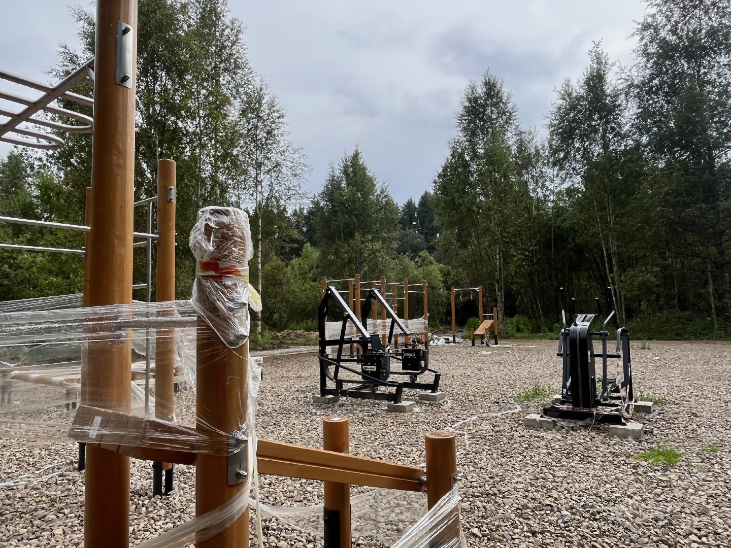 наро-фоминский городской округ, апрелевка, лесопарк дубки, благоустройство 2024, парки в лесу,