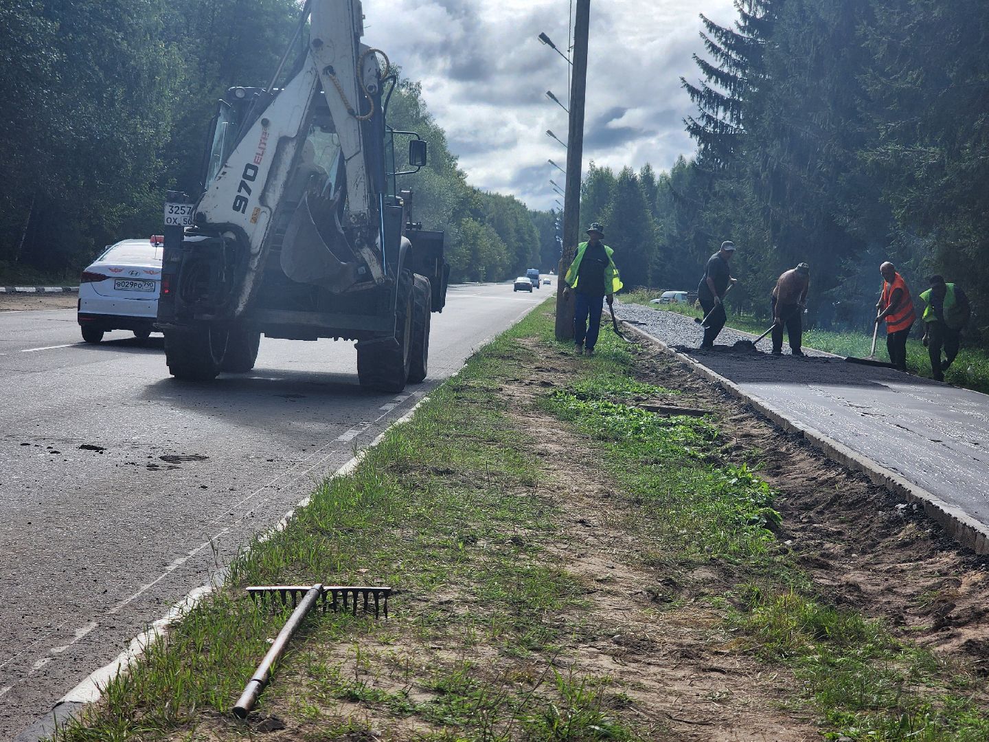 Дубна, Укладка асфальта, Асфальт, Тротуар, Ремонт тротуара, Благоустройство,