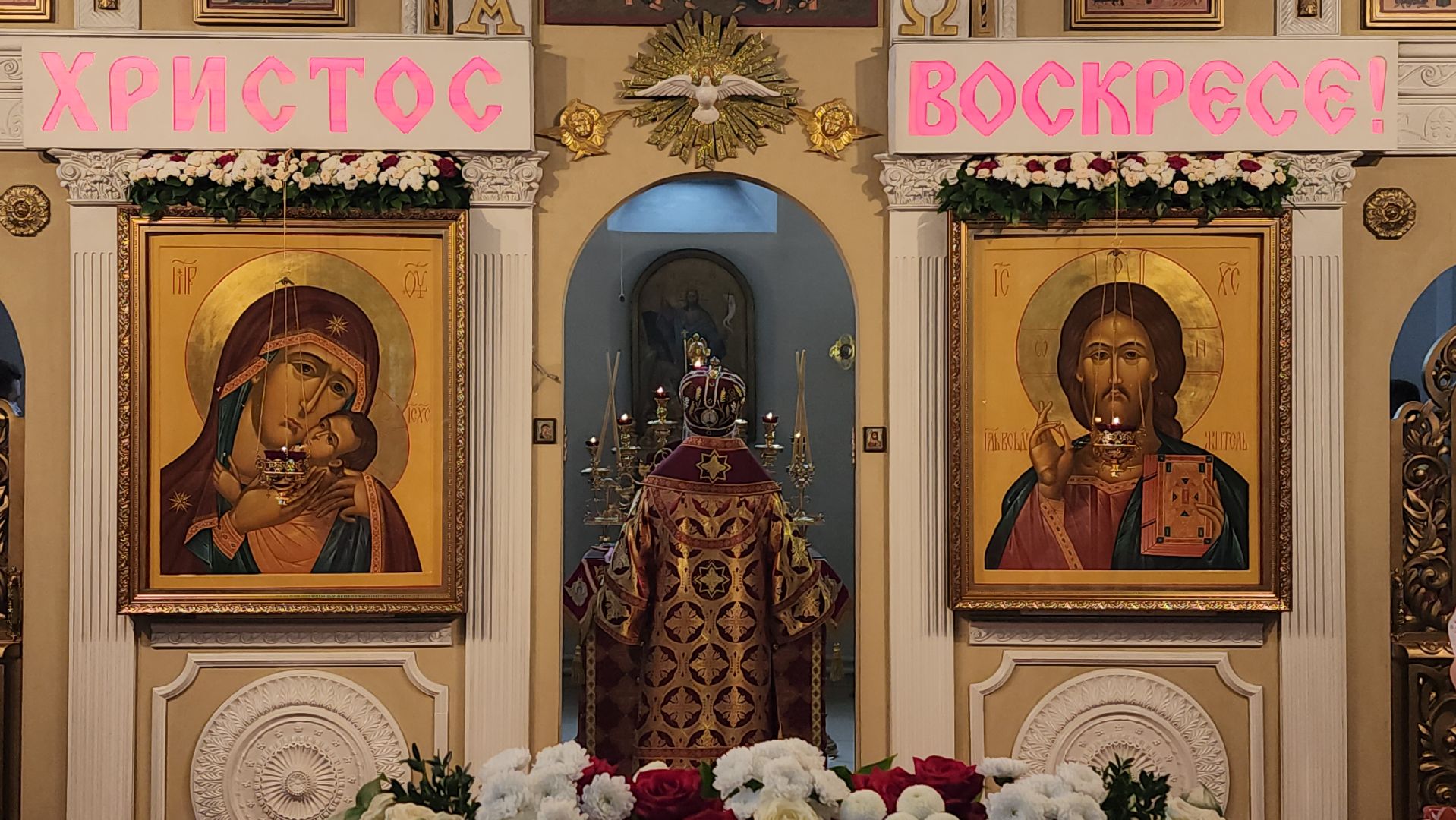 митрополит Куритицкий и Коломенский Павел, литургия, борис аубакиров, Преображенский храм, визит,