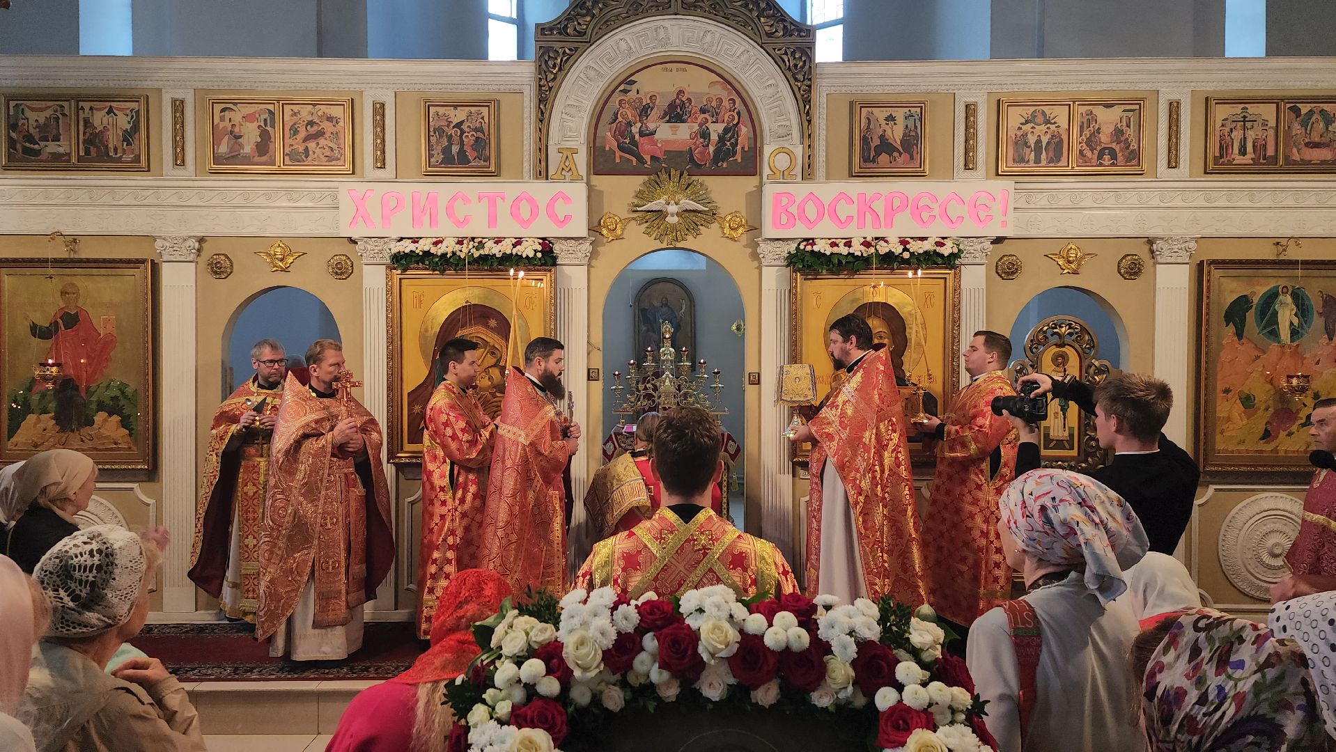 митрополит Куритицкий и Коломенский Павел, литургия, борис аубакиров, Преображенский храм, визит,