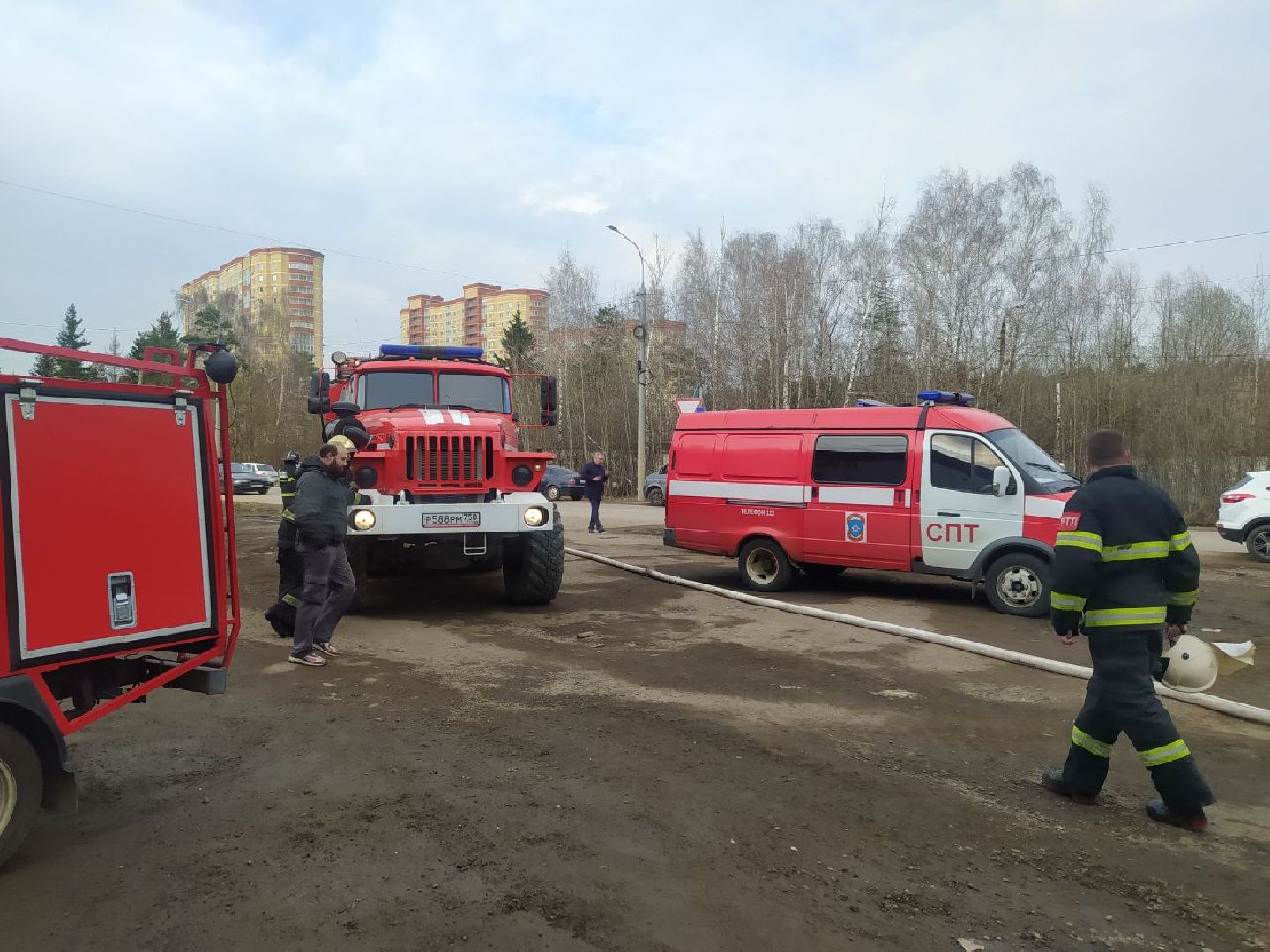 Нахабино, пожар, ЧП, Склад, Возгорание