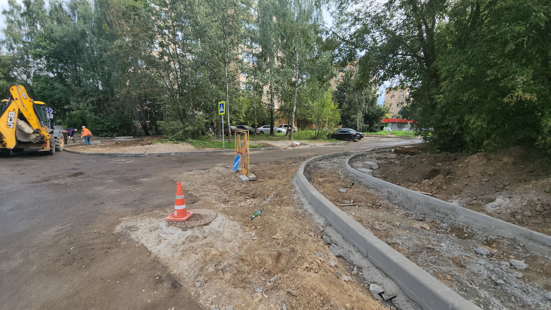 долгопрудный, дорожная подушка, укладка асфальта, ремонт дорог, Улица Молодежная, жк бригантина,