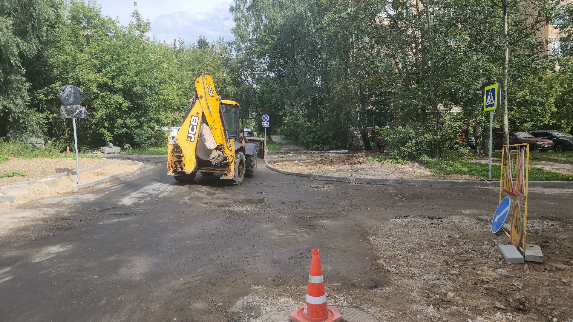 долгопрудный, дорожная подушка, укладка асфальта, ремонт дорог, Улица Молодежная, жк бригантина,