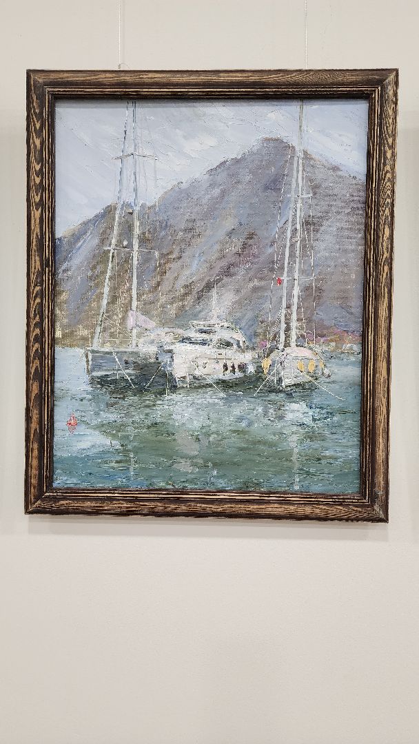 художественная выставка, живопись, художник-педагог, море, картины маслом, детское творчество, пейзаж,