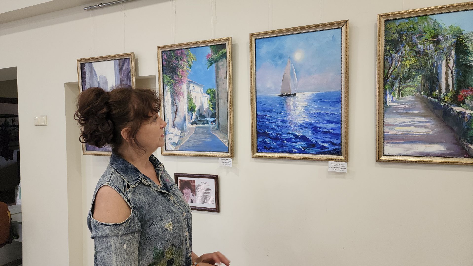 художественная выставка, живопись, художник-педагог, море, картины маслом, детское творчество, пейзаж,