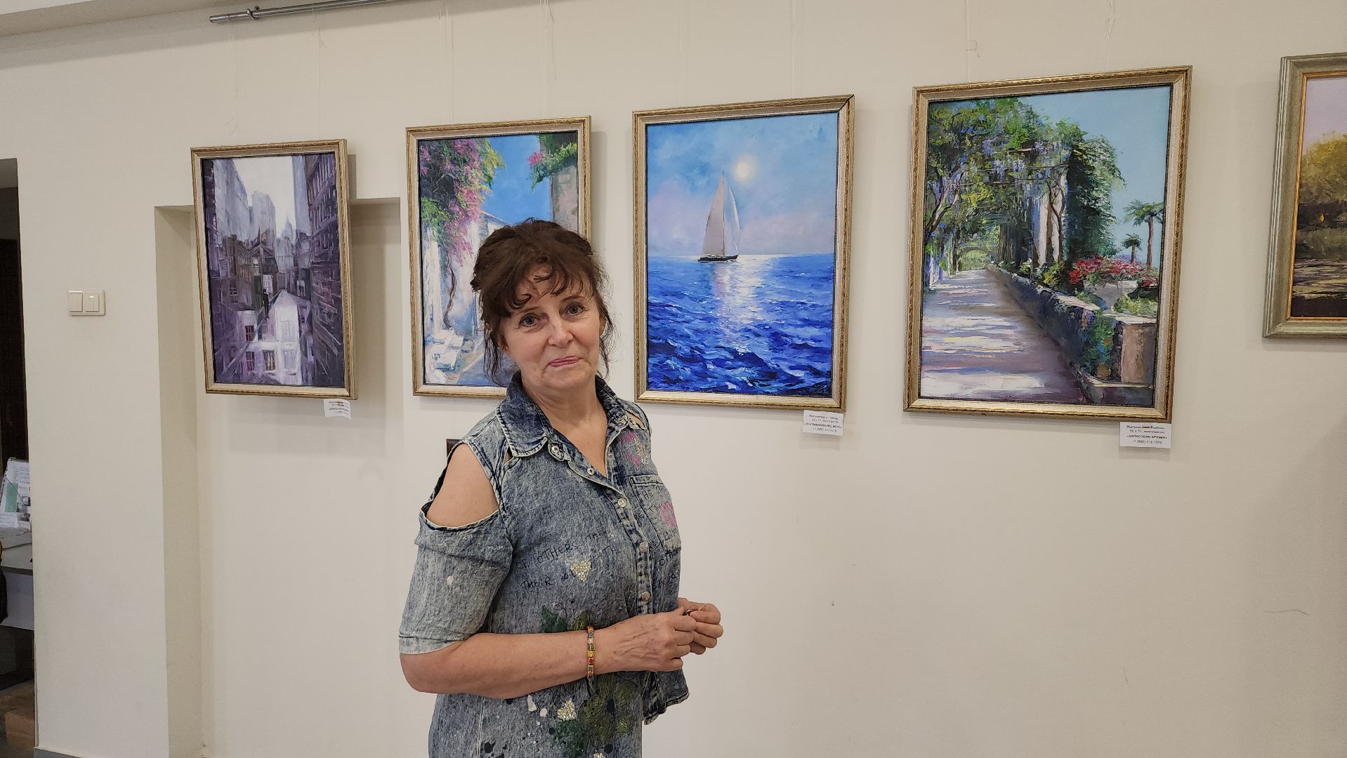 художественная выставка, живопись, художник-педагог, море, картины маслом, детское творчество, пейзаж,